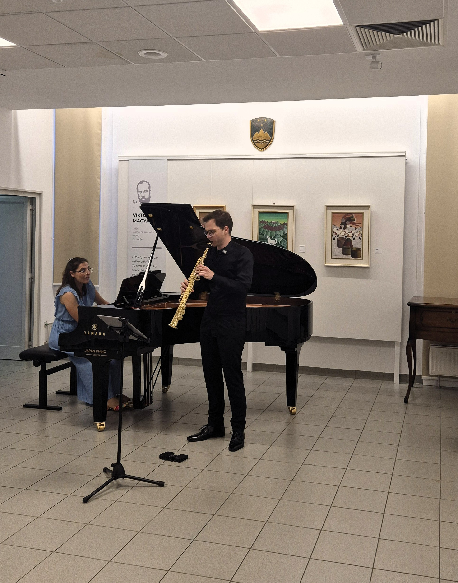 Četrtkova sozvočja, 3. koncert: Jan Gričar, saksofon in Neža Bregar, klavir