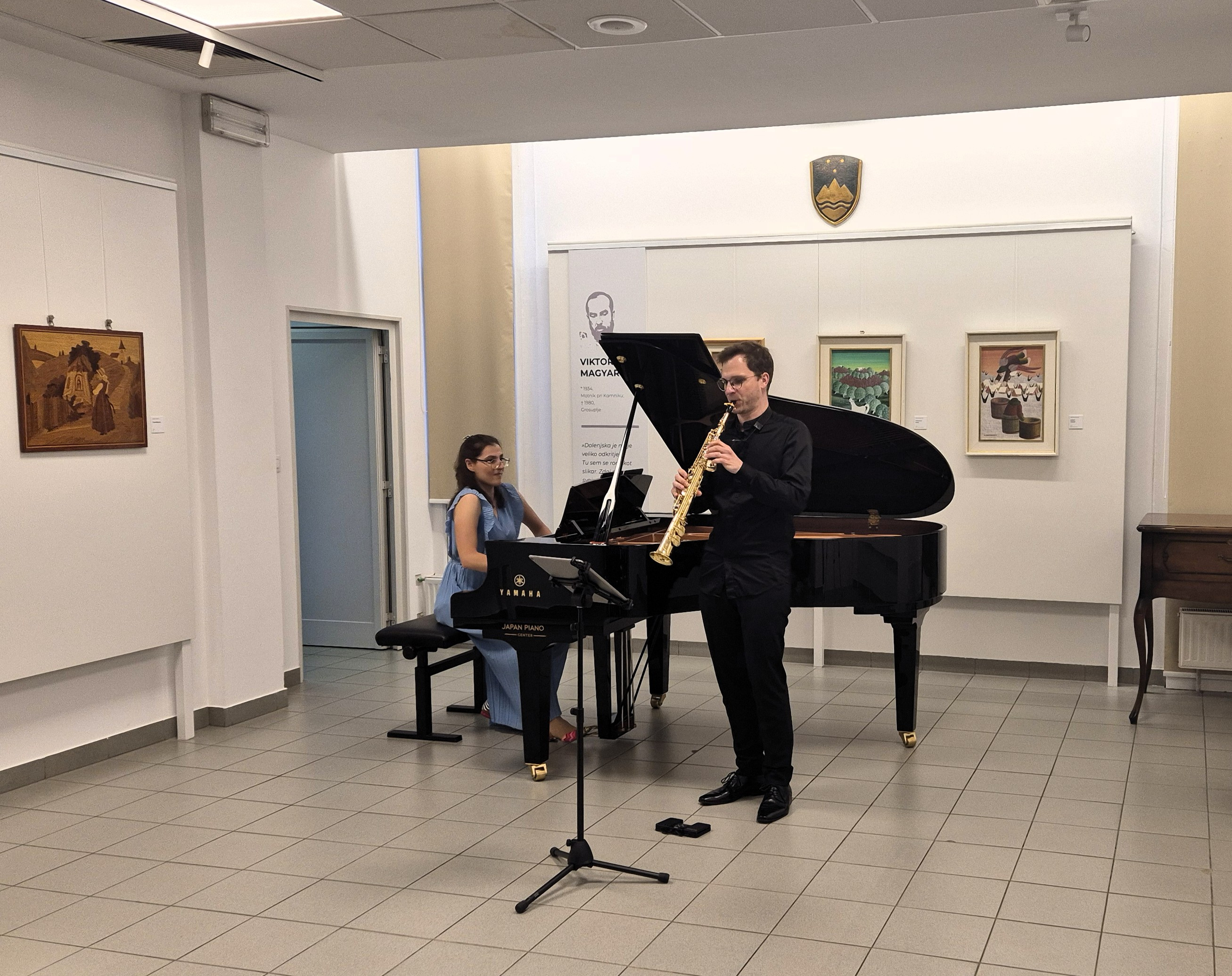 Četrtkova sozvočja, 3. koncert: Jan Gričar, saksofon in Neža Bregar, klavir