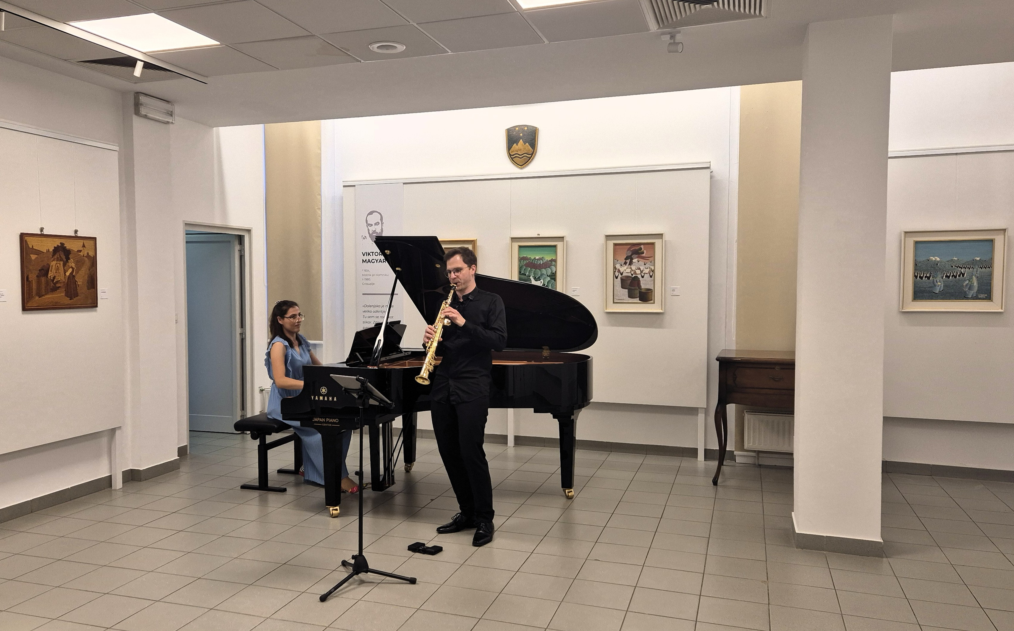 Četrtkova sozvočja, 3. koncert: Jan Gričar, saksofon in Neža Bregar, klavir