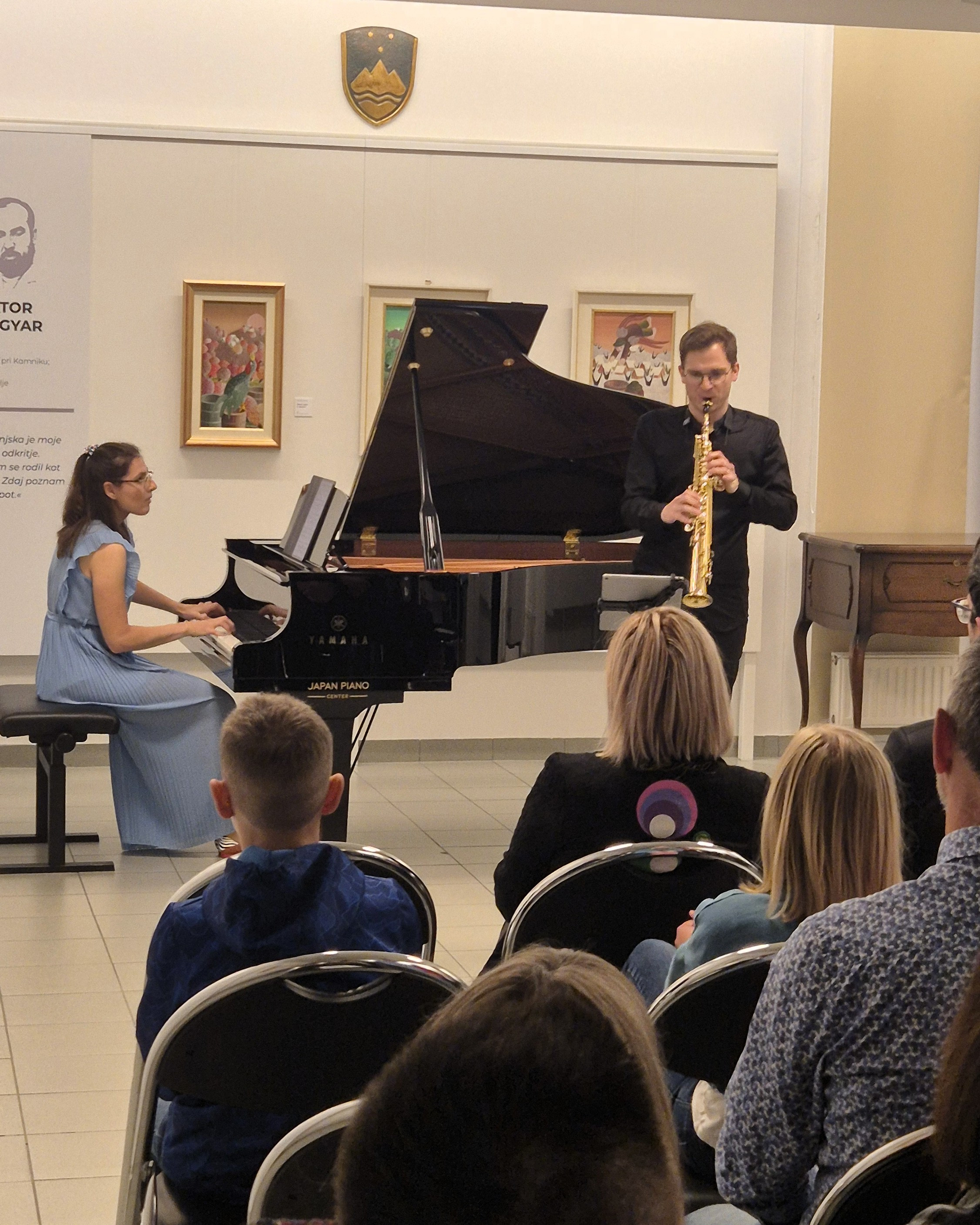 Četrtkova sozvočja, 3. koncert: Jan Gričar, saksofon in Neža Bregar, klavir