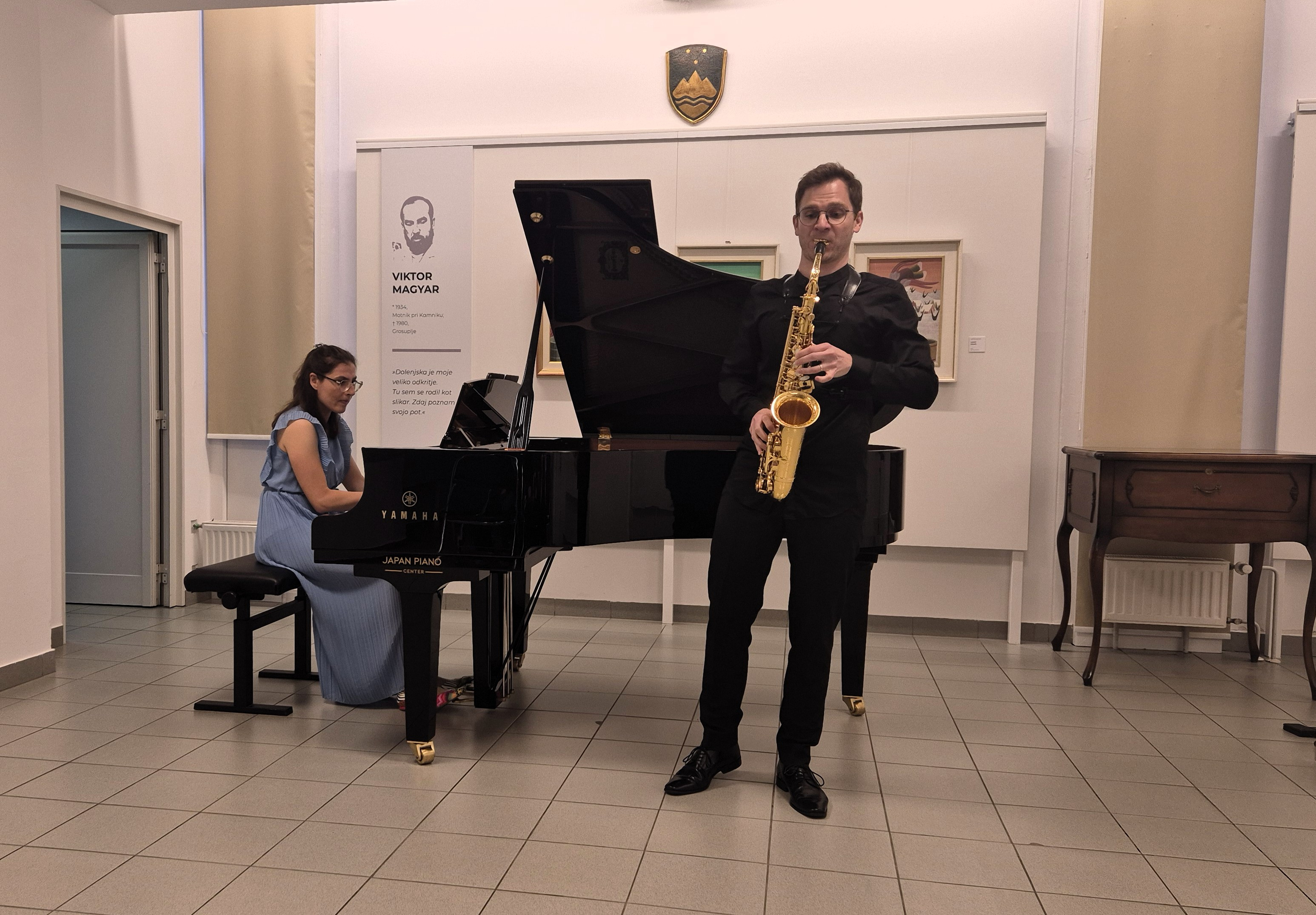 Četrtkova sozvočja, 3. koncert: Jan Gričar, saksofon in Neža Bregar, klavir