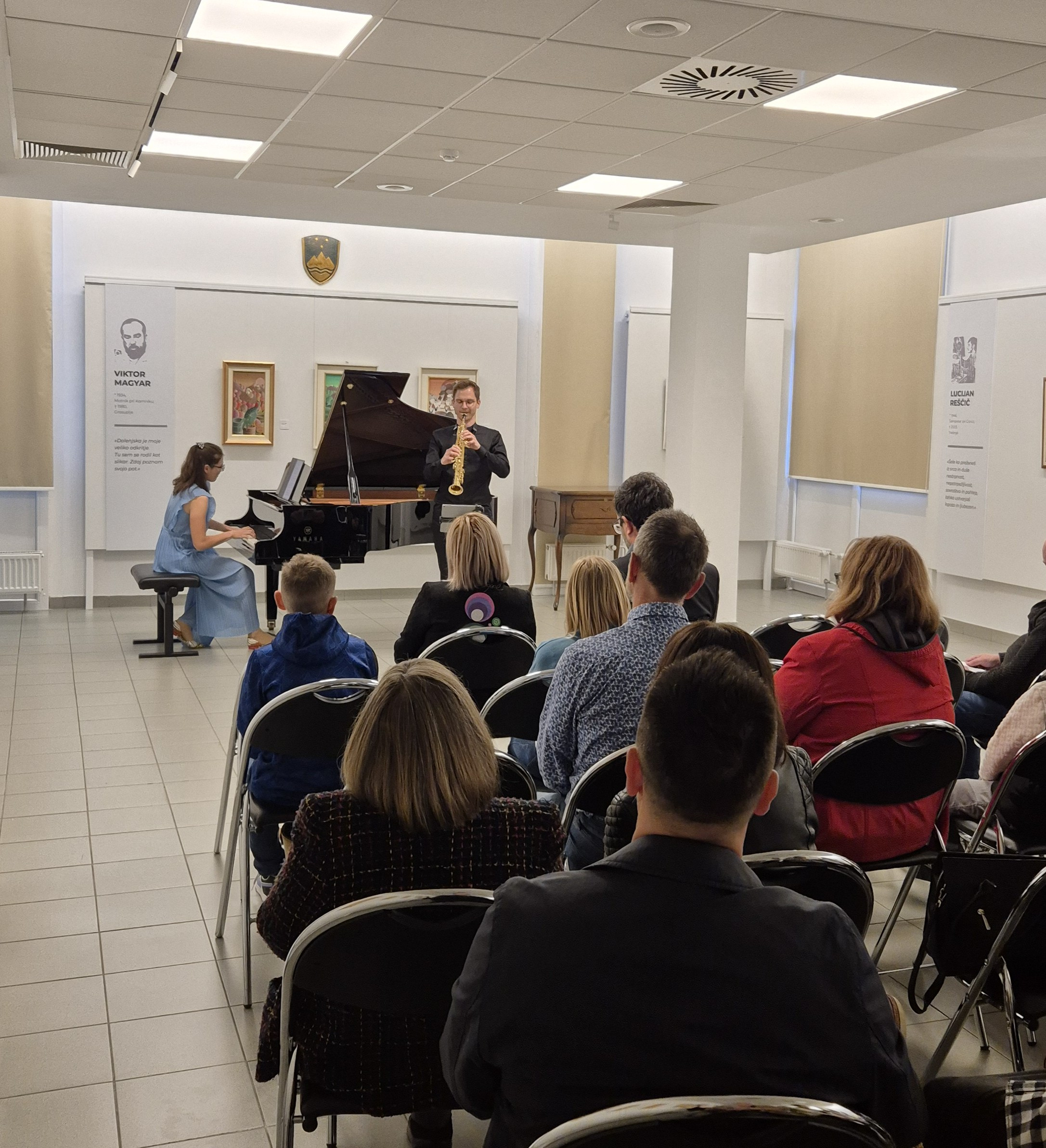 Četrtkova sozvočja, 3. koncert: Jan Gričar, saksofon in Neža Bregar, klavir