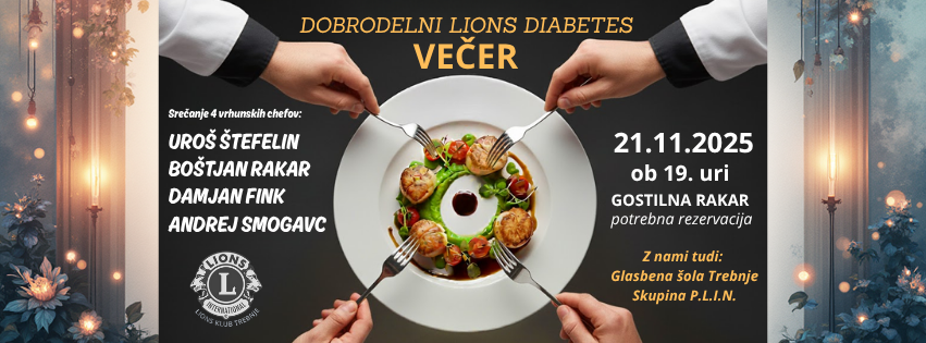Dobrodelni Lions diabetes večer