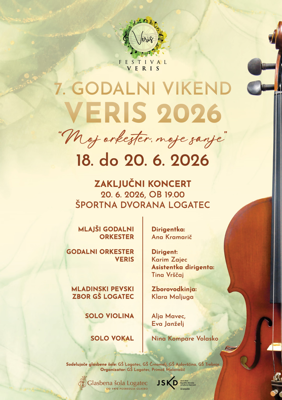 Godalni orkester Glasbene šole Trebnje na 7. Godalnem vikendu VERIS