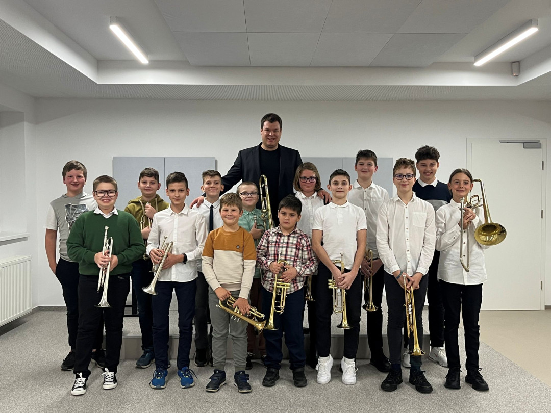 Interni razredni nastop učencev trobil