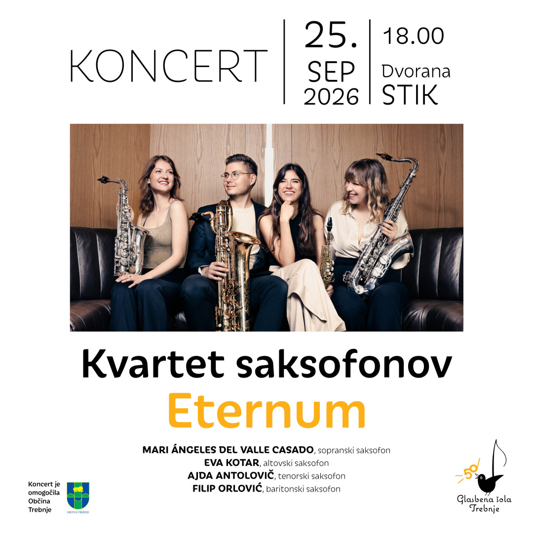 Koncert saksofonskega kvarteta Eternum