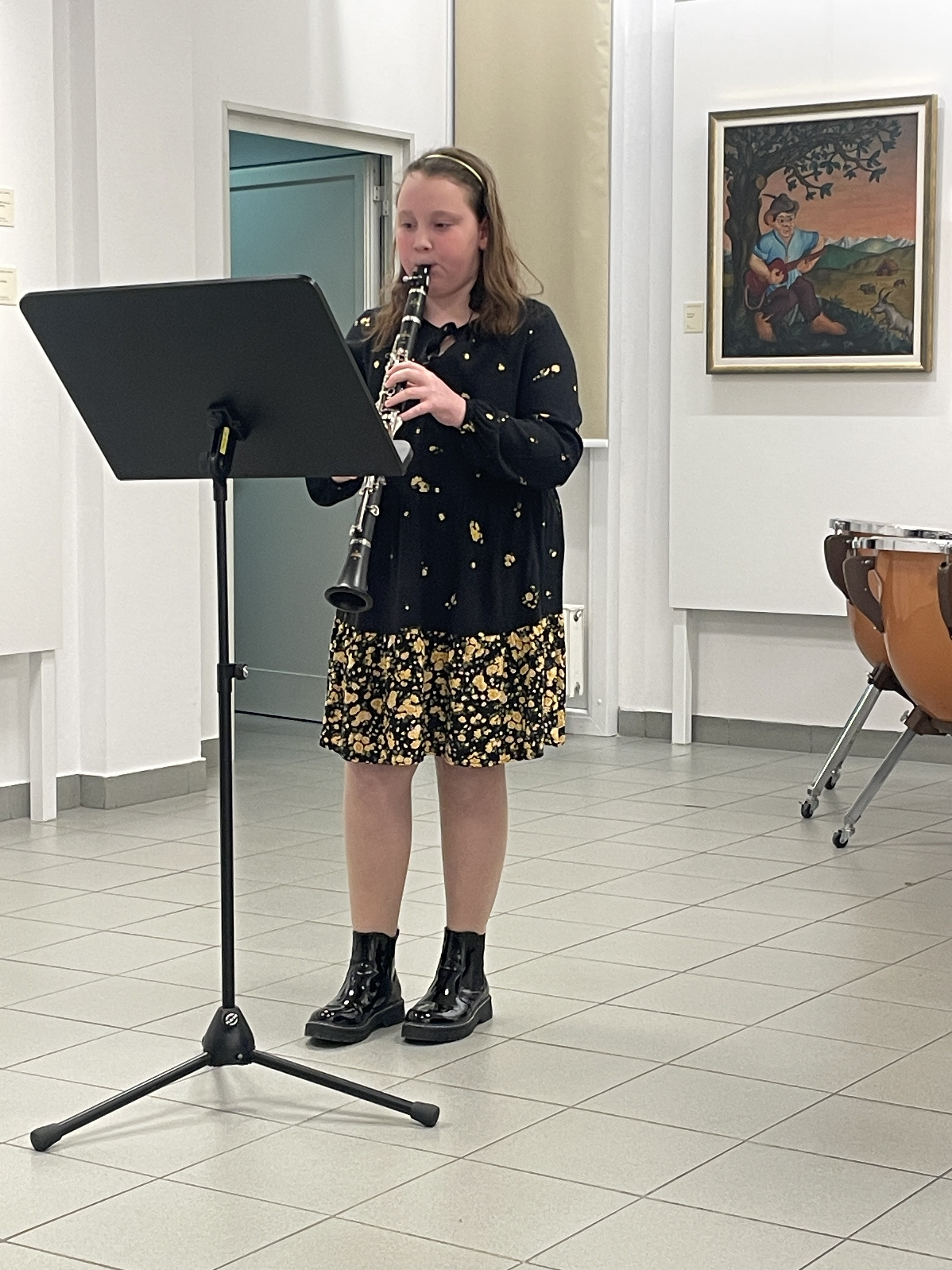 Mladi glasbeniki nastopajo v galeriji, 1. koncert