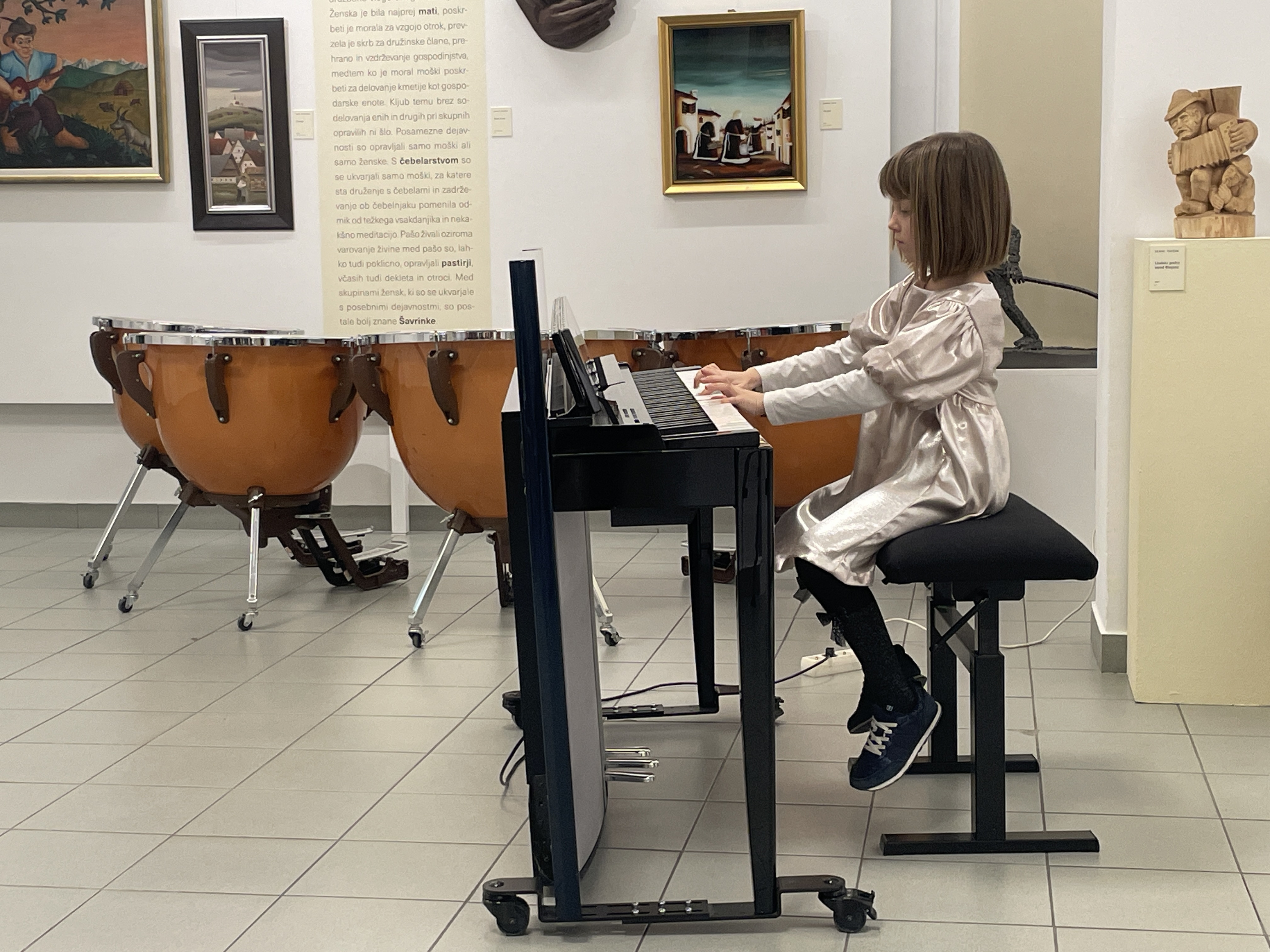 Mladi glasbeniki nastopajo v galeriji, 1. koncert