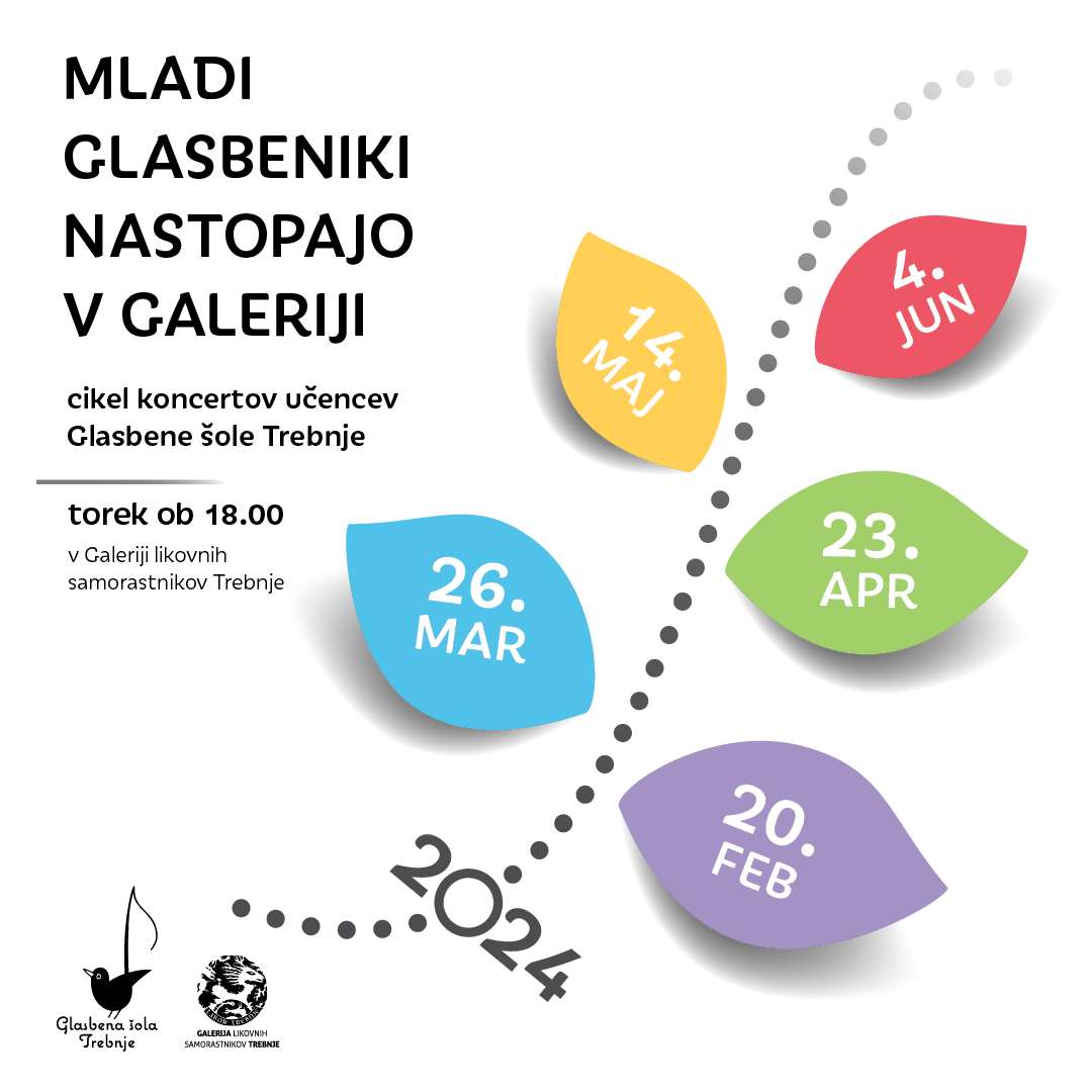 Mladi glasbeniki nastopajo v galeriji