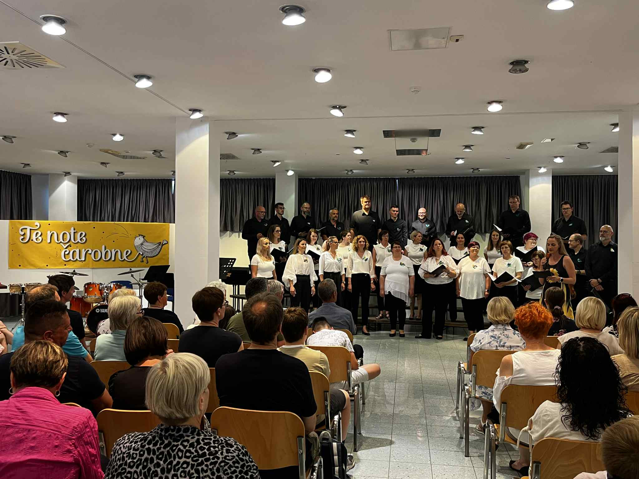 Nastop big banda Glasbene šole Trebnje na koncertu MePZ Leo Fortis