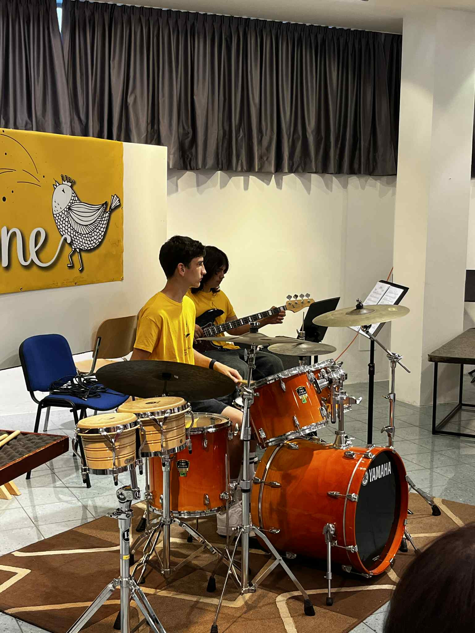 Nastop big banda Glasbene šole Trebnje na koncertu MePZ Leo Fortis