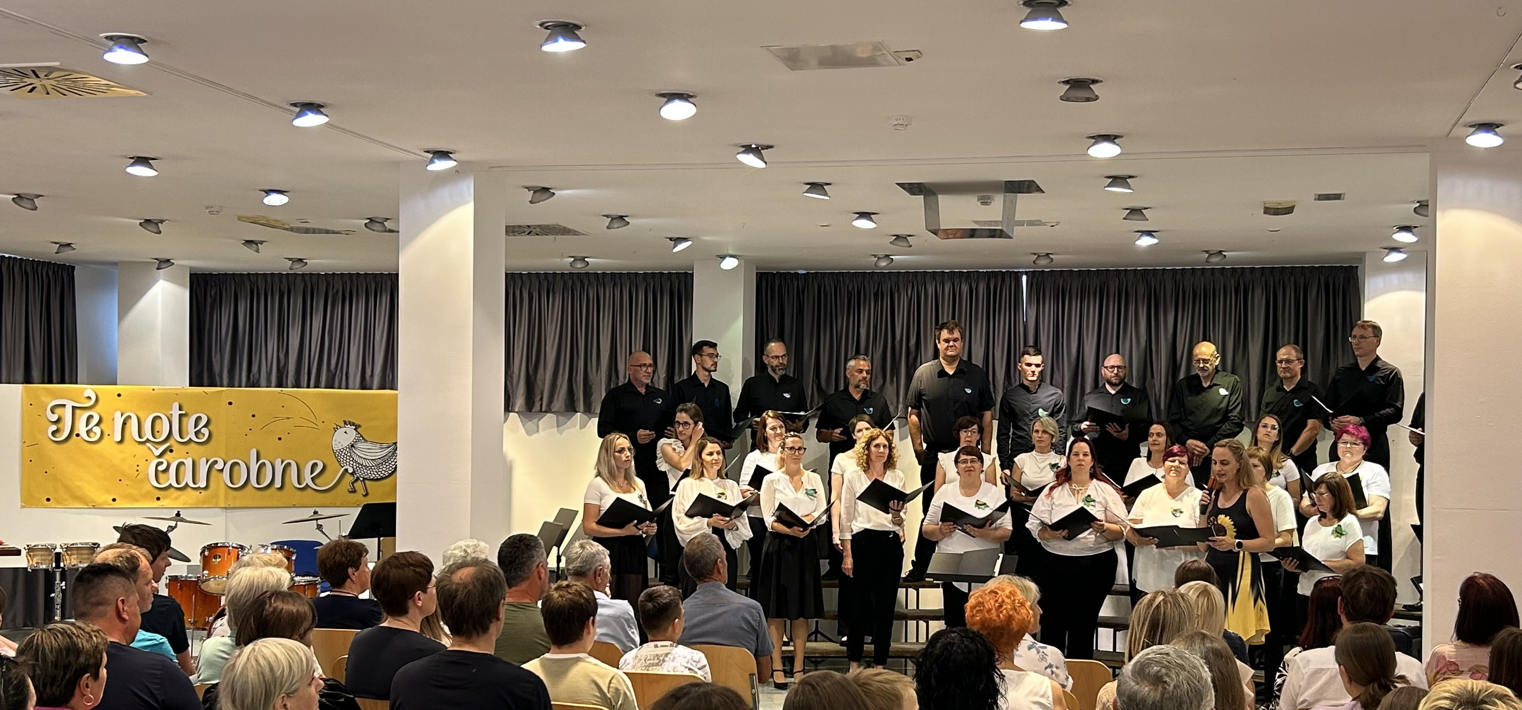 Nastop big banda Glasbene šole Trebnje na koncertu MePZ Leo Fortis