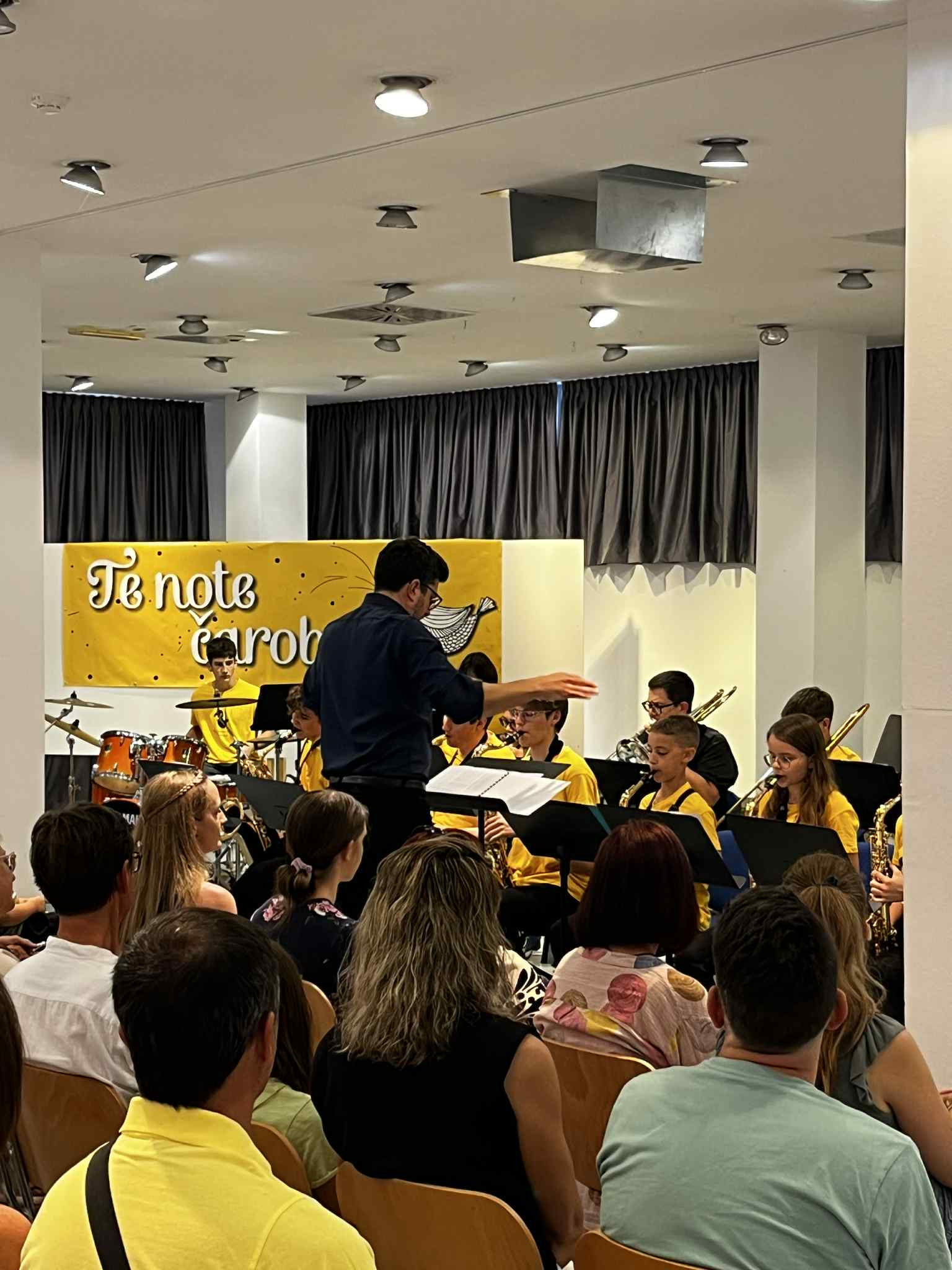 Nastop big banda Glasbene šole Trebnje na koncertu MePZ Leo Fortis