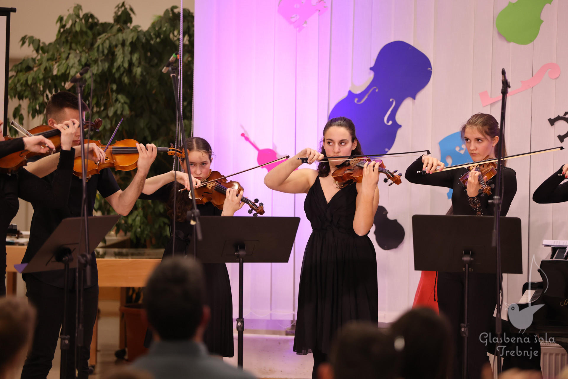 Nastop godalnega oddelka ob 50-letnici šole