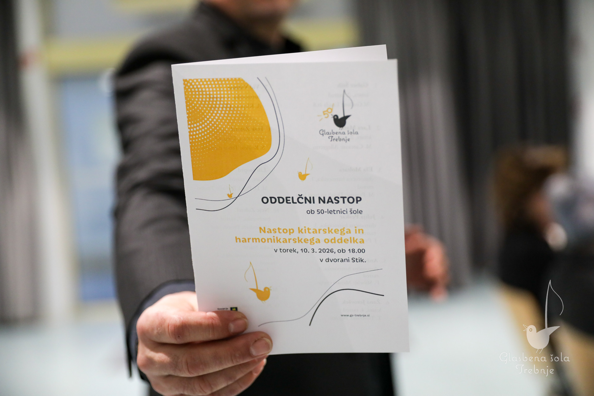 Nastop kitarskega in harmonikarskega oddelka ob 50-letnici šole