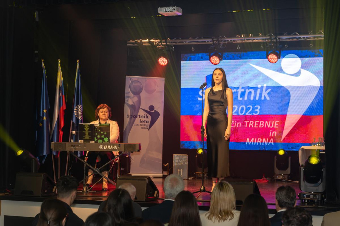 Nastop na prireditvi Športnik leta 2023 občin Trebnje in Mirna