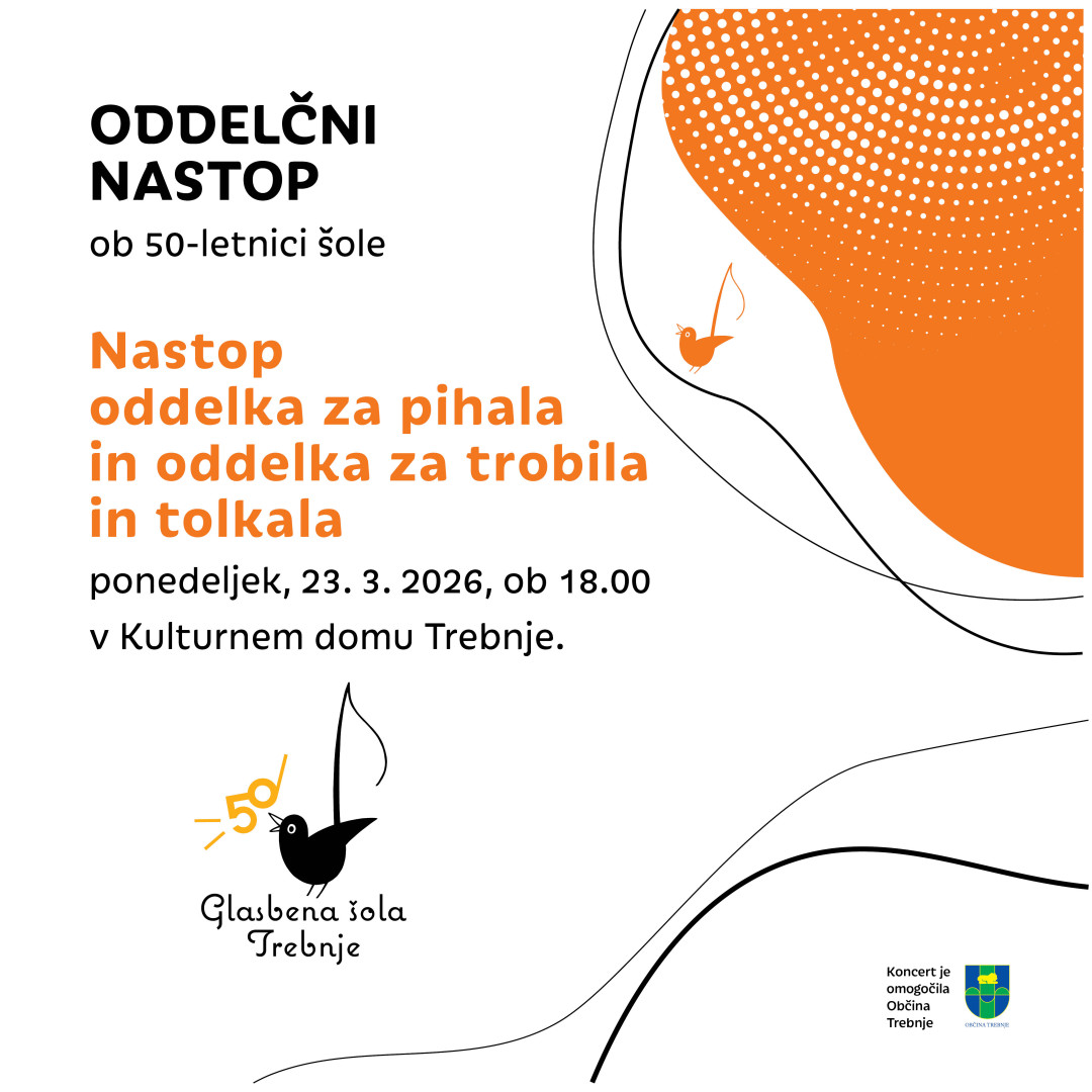 Nastop oddelka za pihala in oddelka za trobila in tolkala