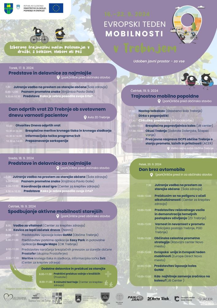 Nastop učencev tolkal na prireditvi Evropski teden mobilnosti