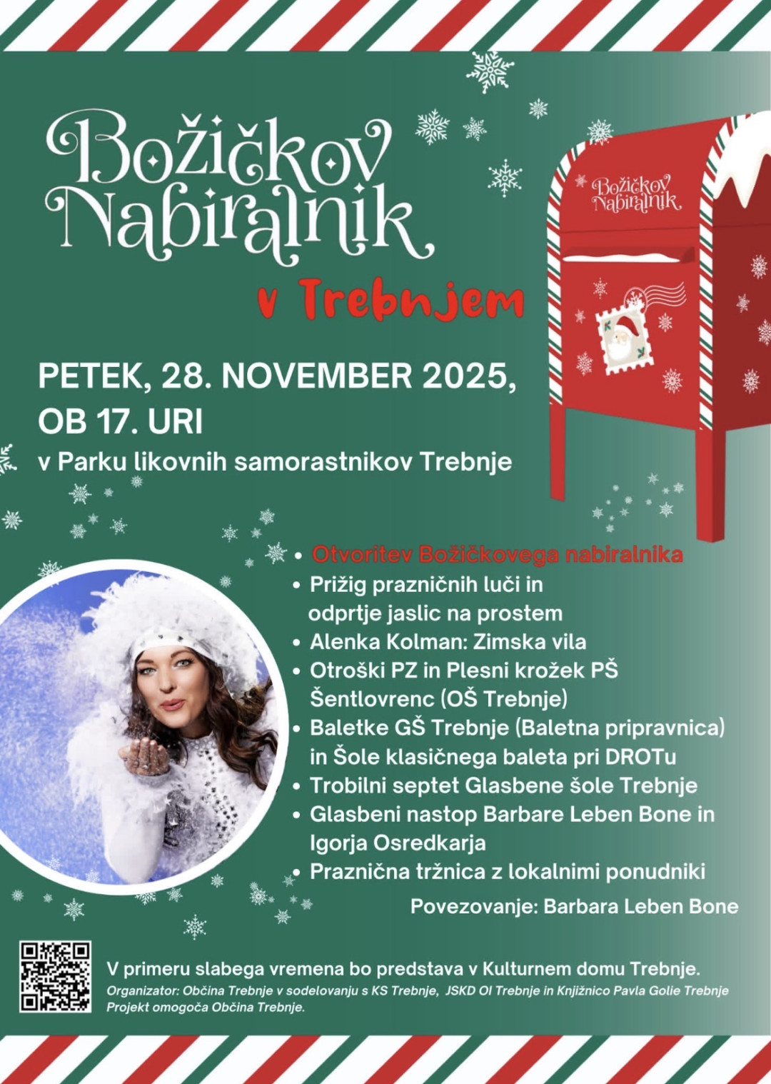 Odprtje Božičkovega nabiralnika v Trebnjem