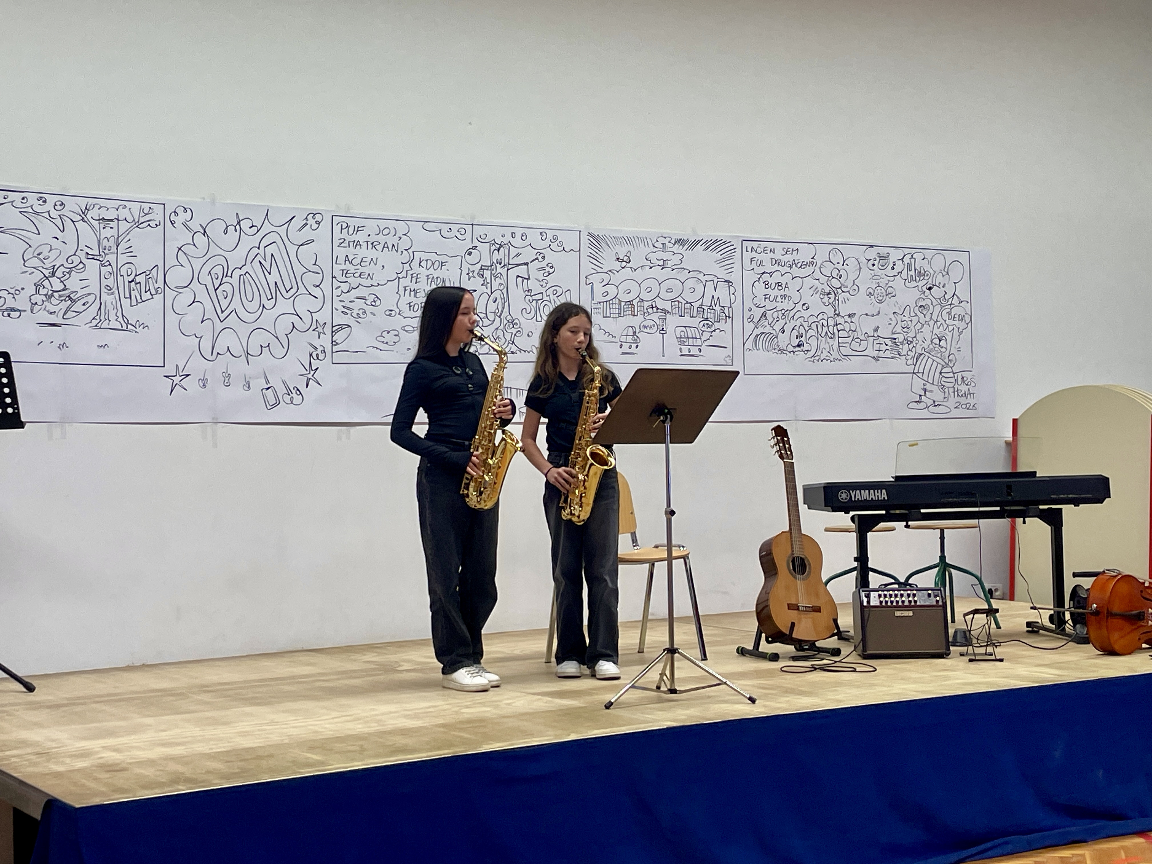 Predstavitev instrumentov na OŠ Mokronog in Podružnični šoli Trebelno