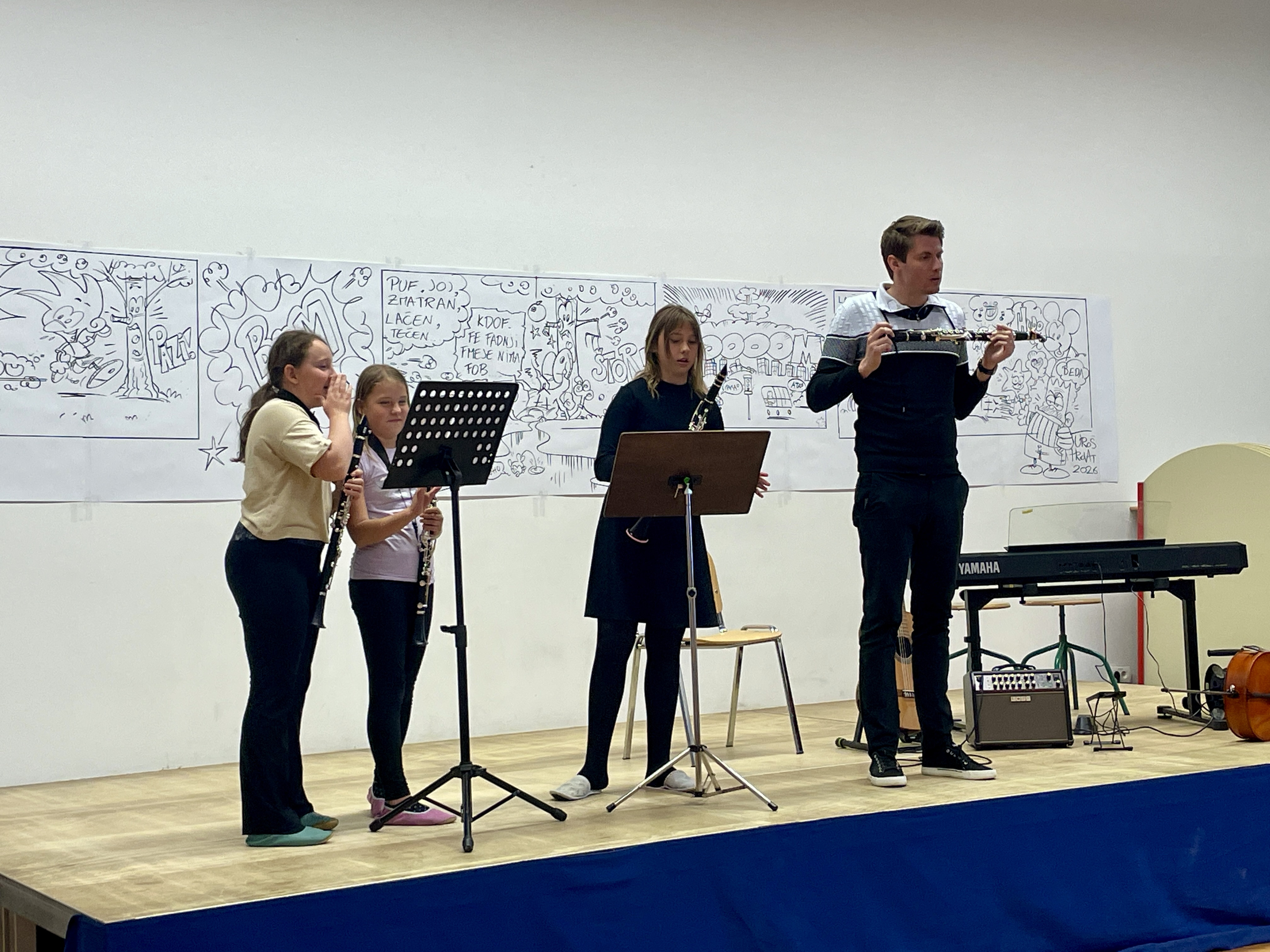 Predstavitev instrumentov na OŠ Mokronog in Podružnični šoli Trebelno