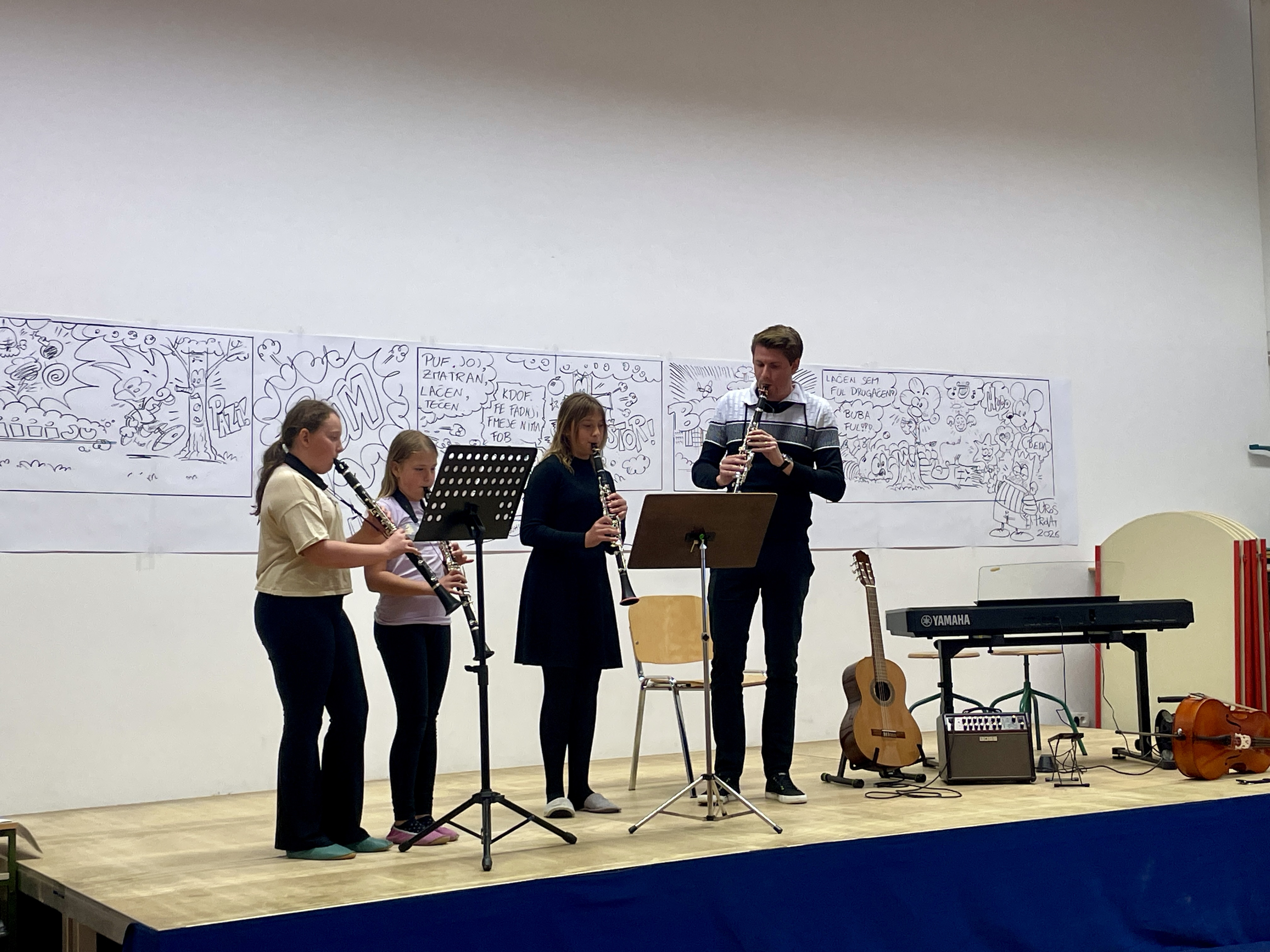 Predstavitev instrumentov na OŠ Mokronog in Podružnični šoli Trebelno