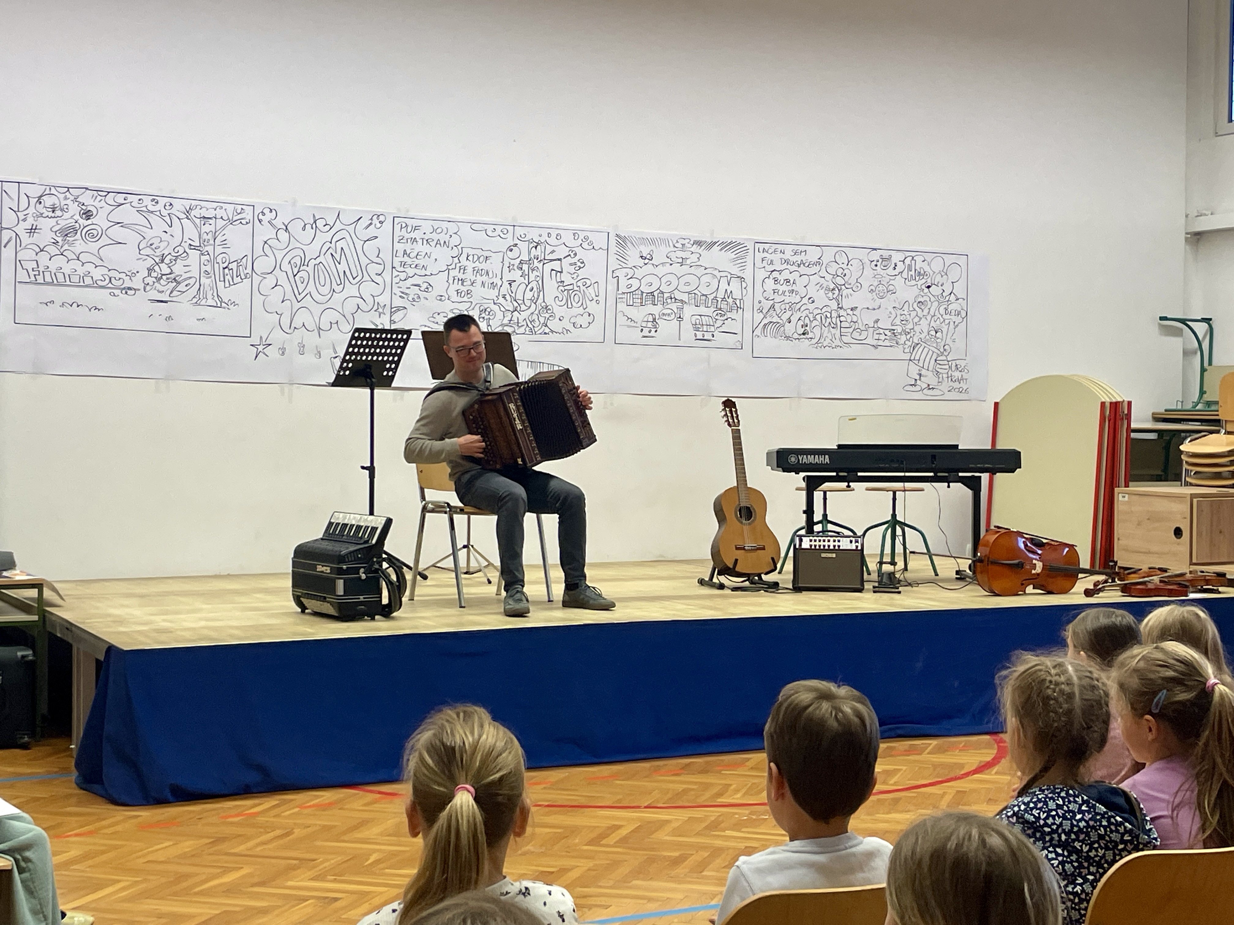 Predstavitev instrumentov na OŠ Mokronog in Podružnični šoli Trebelno