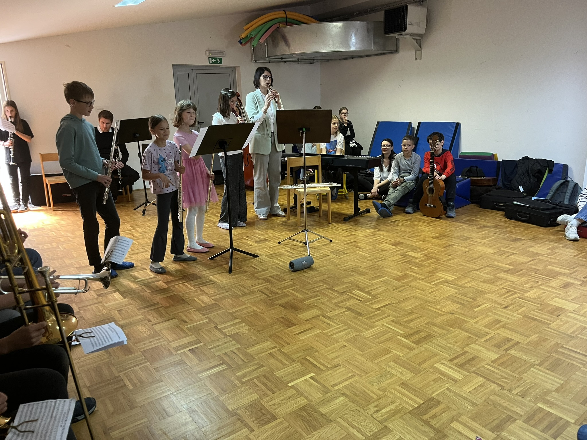 Predstavitve instrumentov na Osnovni šoli dr. Pavla Lunačka Šentrupert in Osnovni šoli Mirna