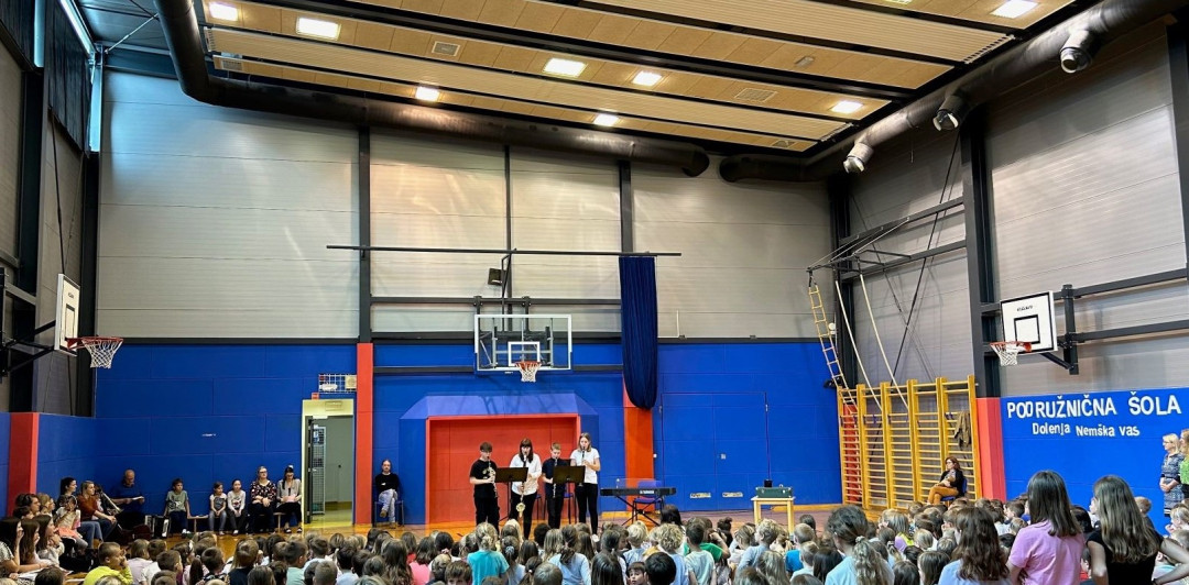 Predstavitveni nastop na šoli v Dolenji Nemški vasi