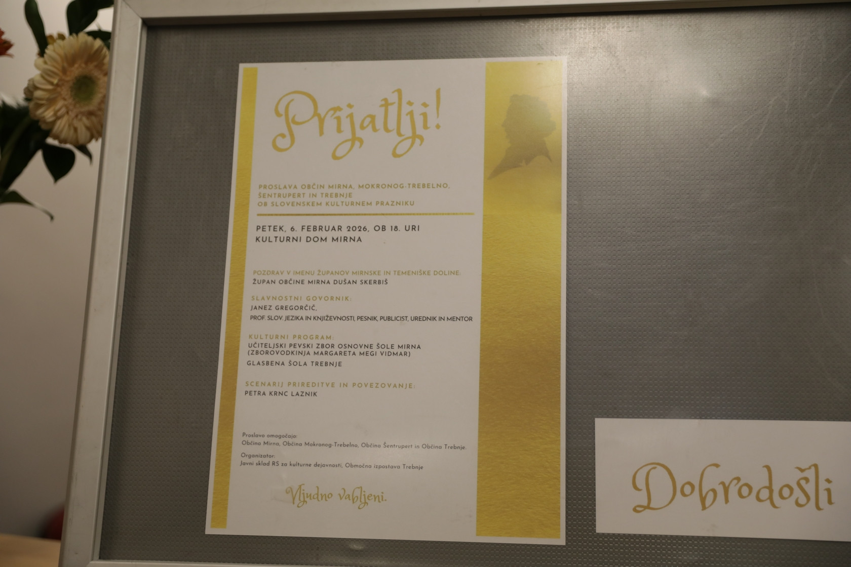 Proslava ob slovenskem kulturnem prazniku – Prijatlji!