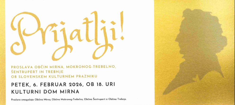 Proslava ob slovenskem kulturnem prazniku z naslovom Prijatelji!