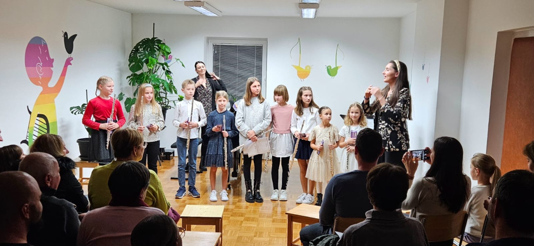 Razredni nastop učencev flavte