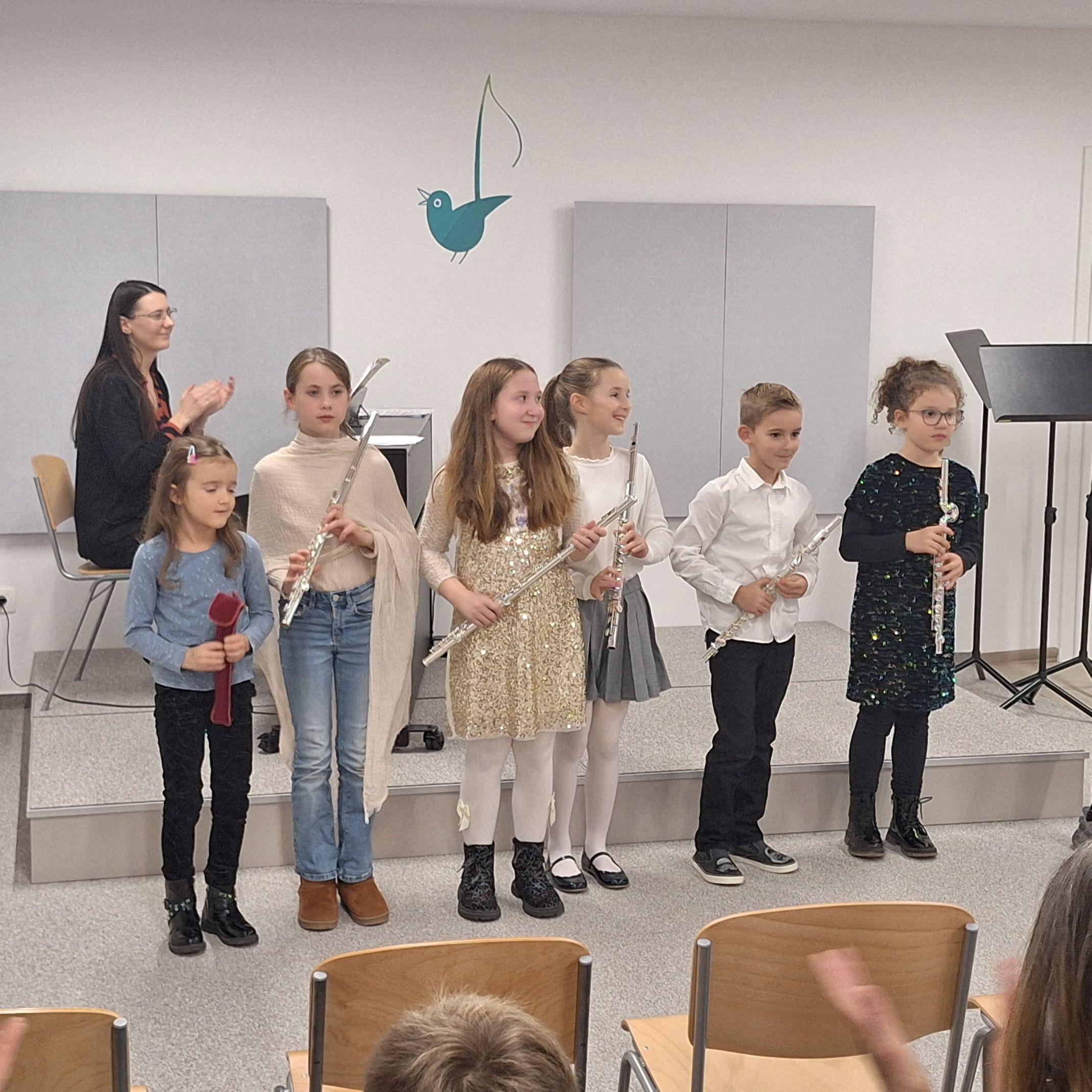 Razredni nastop učencev flavte in kljunaste flavte