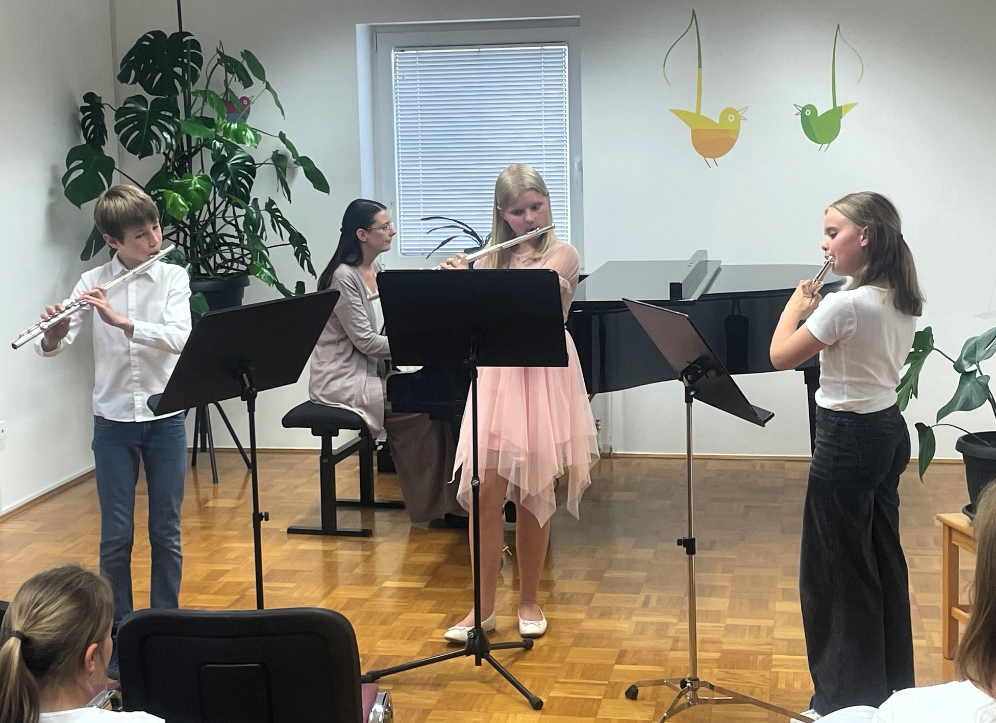Razredni nastop učencev flavte in kljunaste flavte