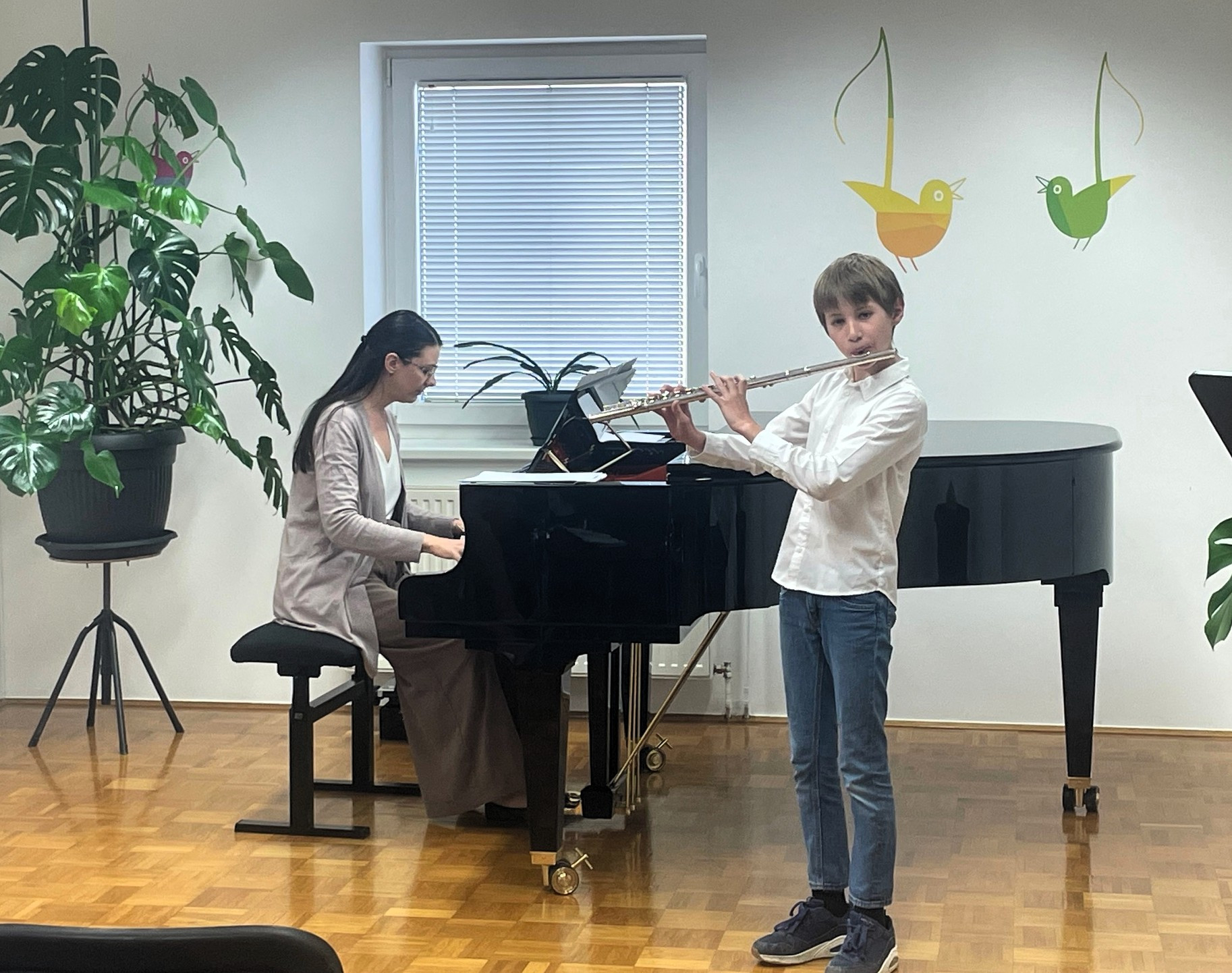 Razredni nastop učencev flavte in kljunaste flavte