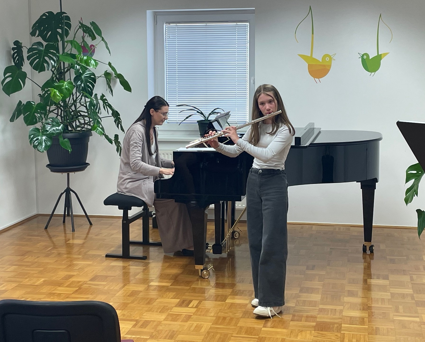 Razredni nastop učencev flavte in kljunaste flavte