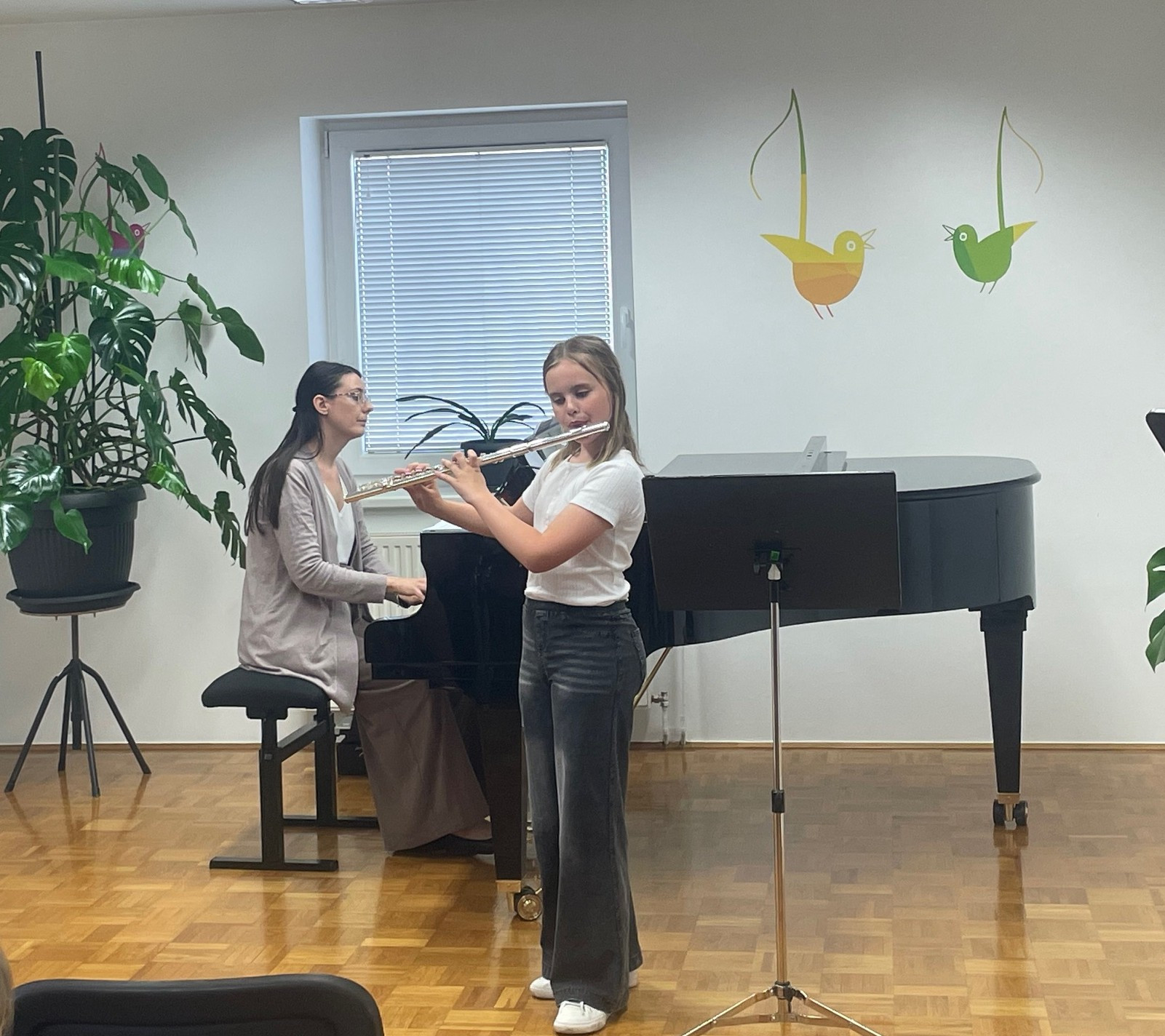 Razredni nastop učencev flavte in kljunaste flavte