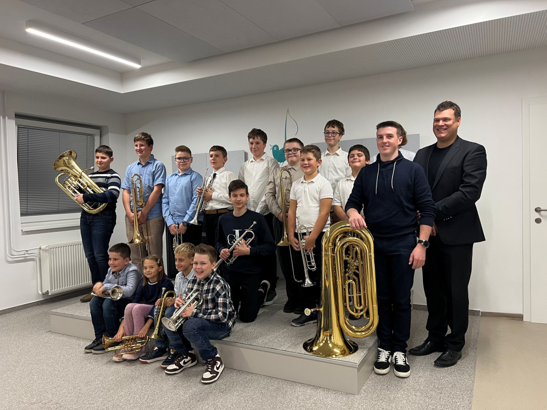 Razredni nastop učencev trobil