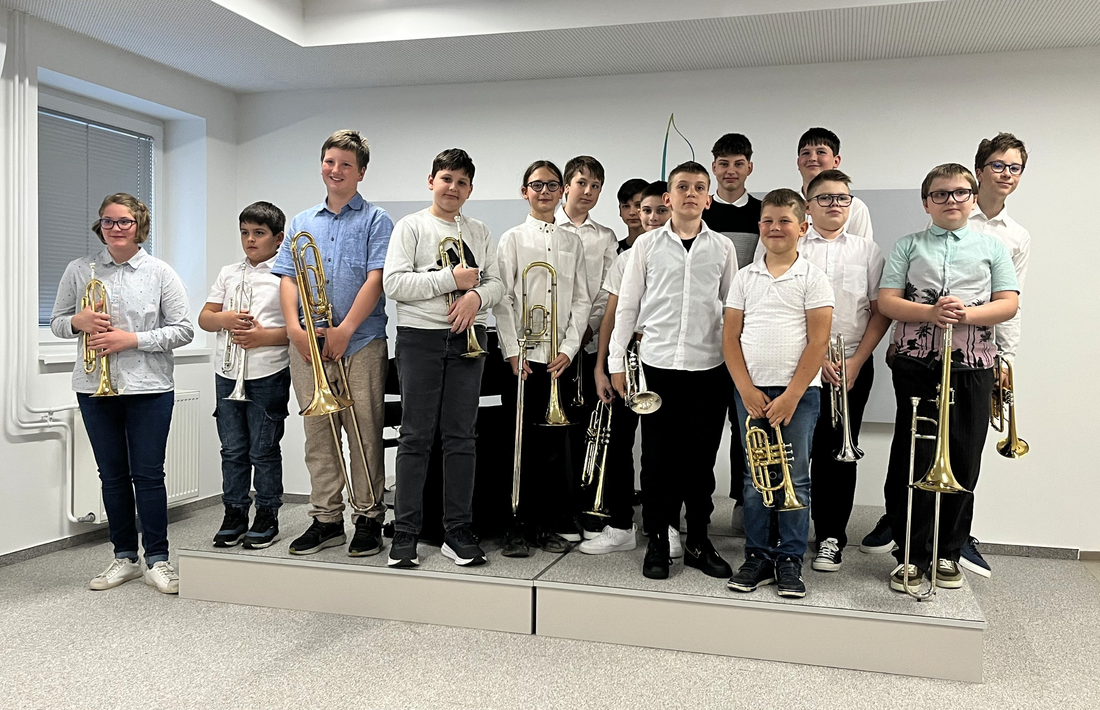 Razredni nastop učencev trobil