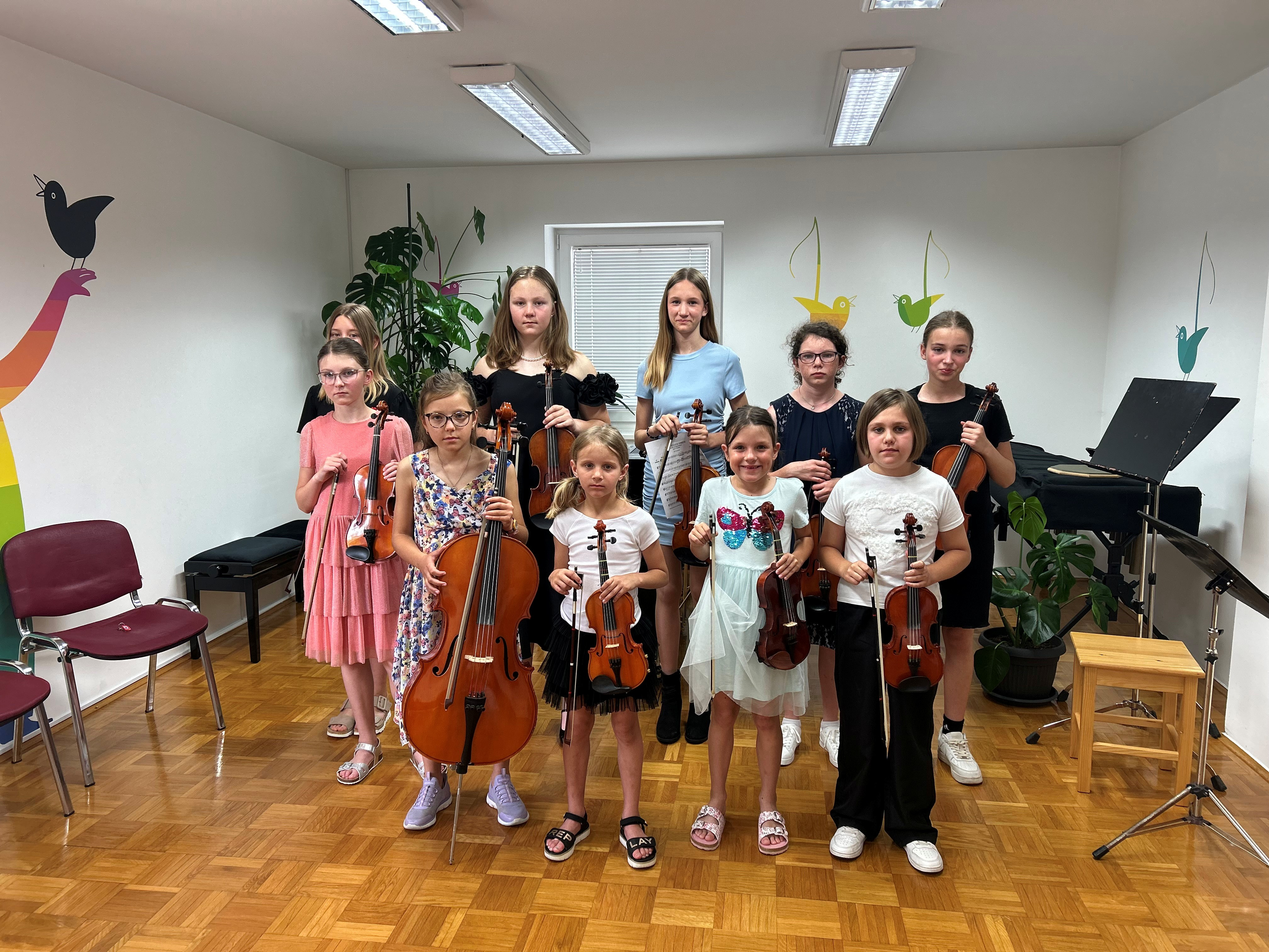 Razredni nastop učencev violine in viole
