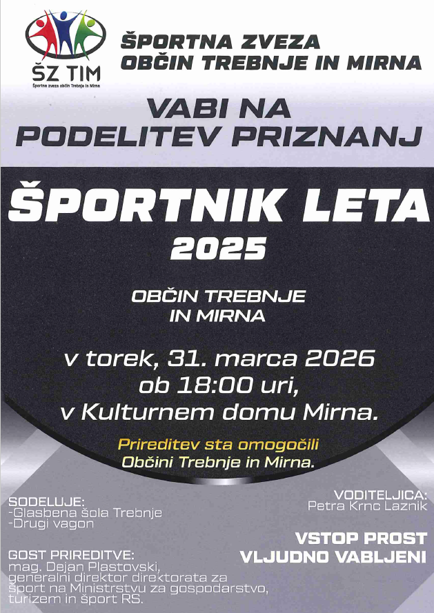 Športnik leta 2025