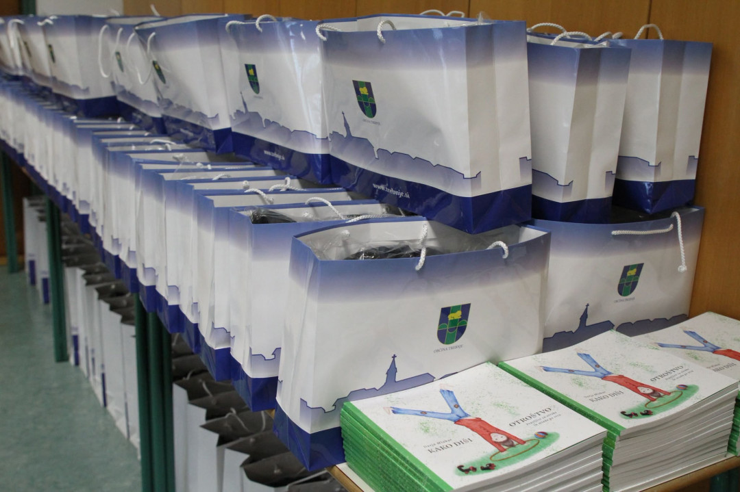 Sprejem učencev OŠ in GŠ s posebnimi dosežki pri županji Občine Trebnje