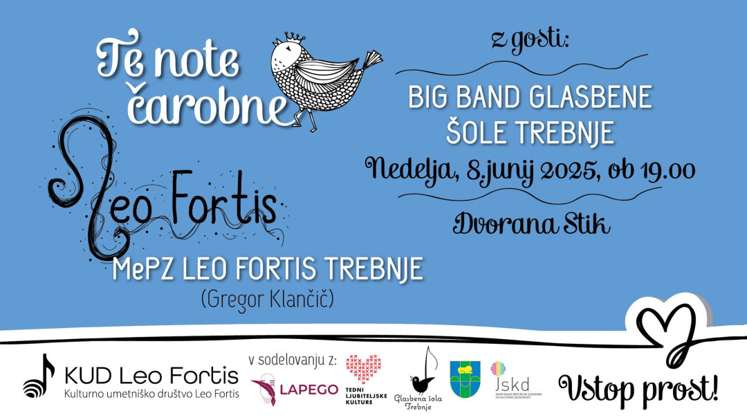 Te note čarobne: MePZ Leo Fortis ter Big band Glasbene šole Trebnje