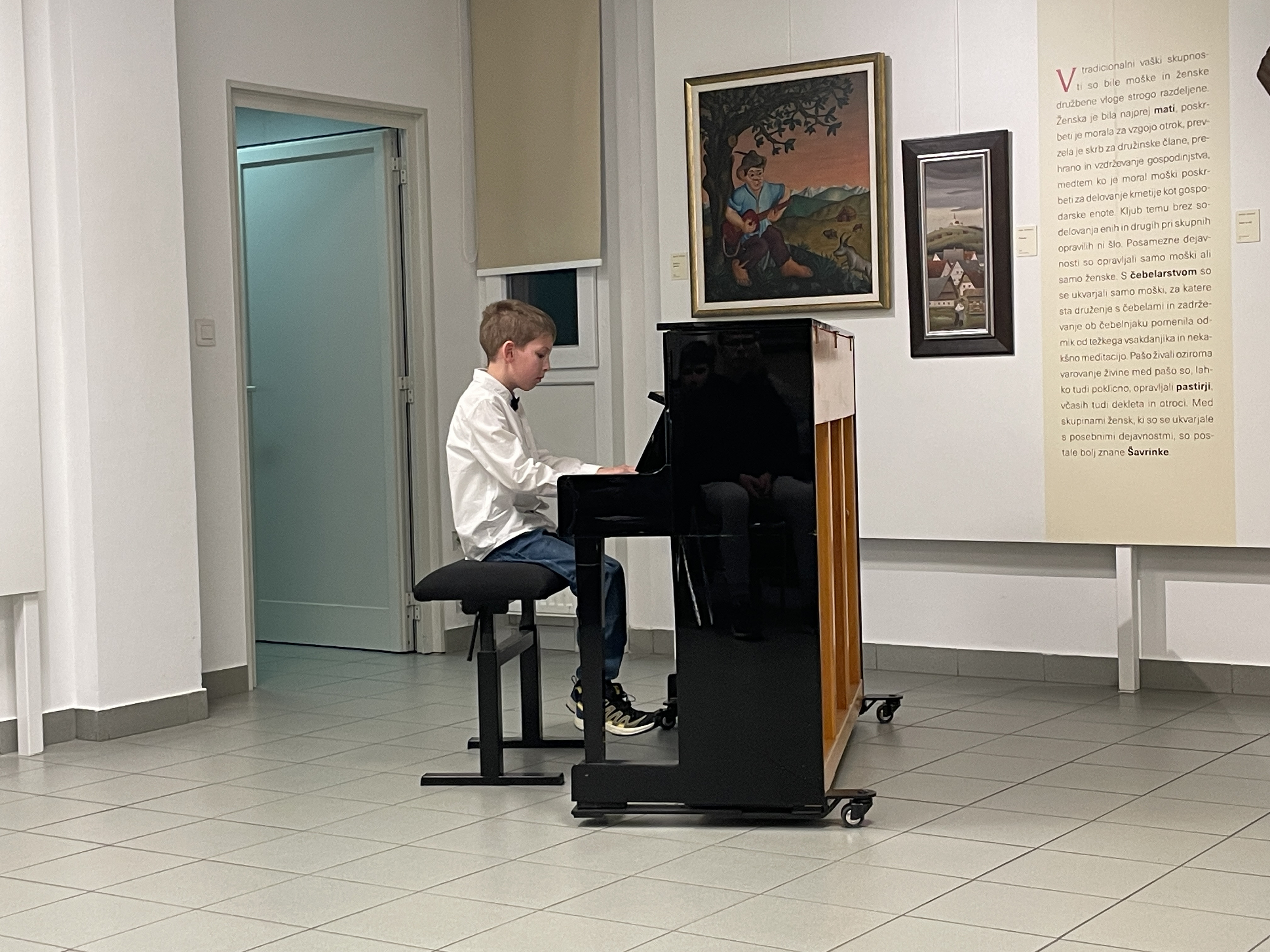 Tretji koncert iz cikla Mladi glasbeniki nastopajo v galeriji