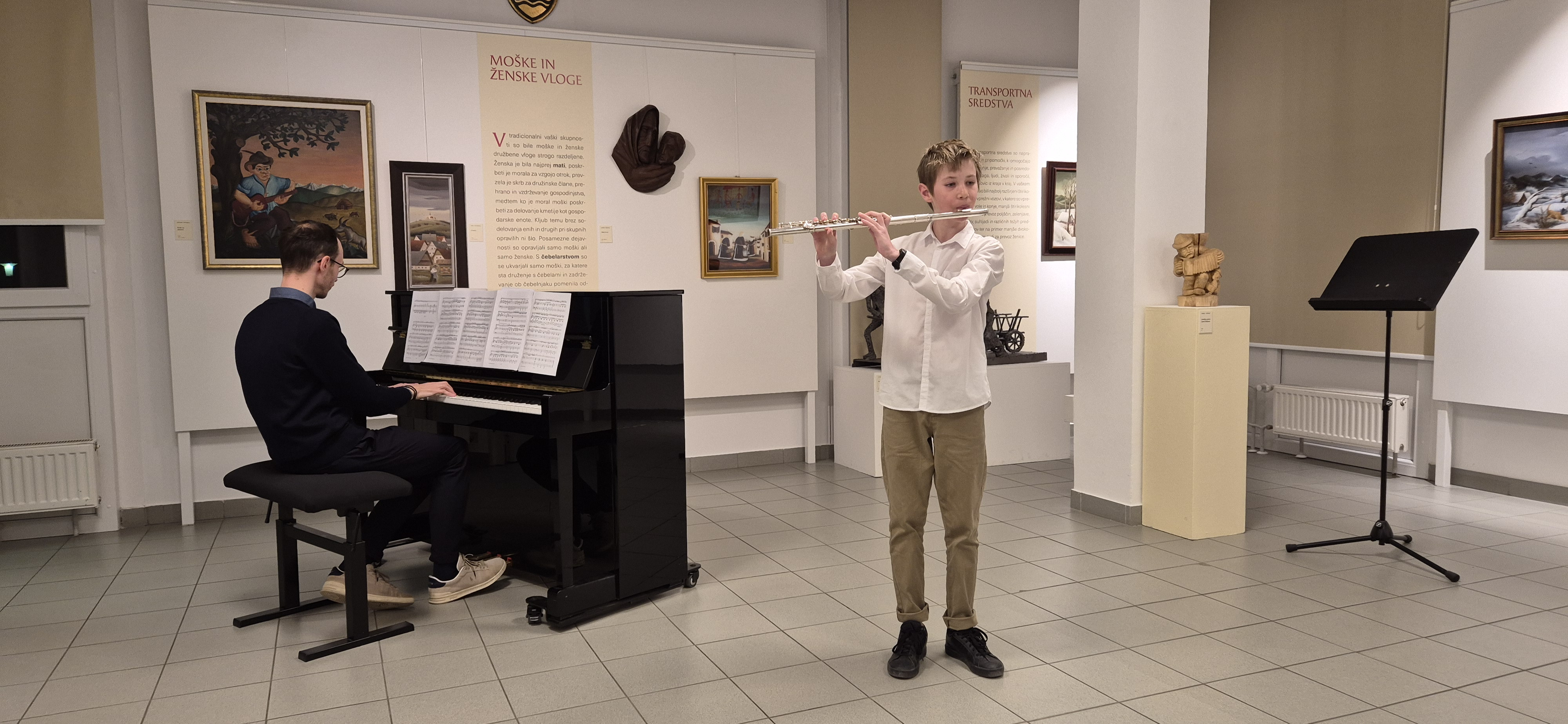 Tretji koncert iz cikla Mladi glasbeniki nastopajo v galeriji