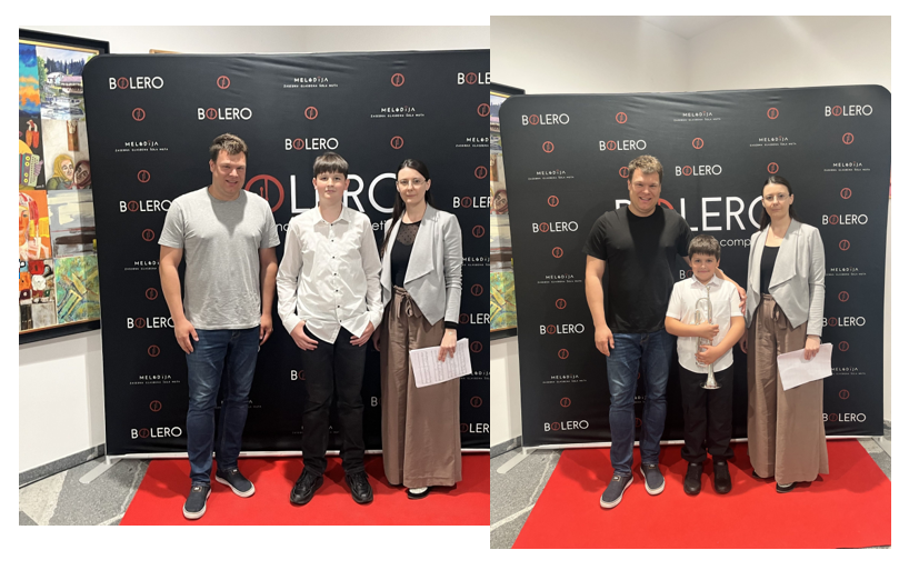 Zlata in srebrna plaketa na mednarodnem tekmovanju BOLERO (trobila)