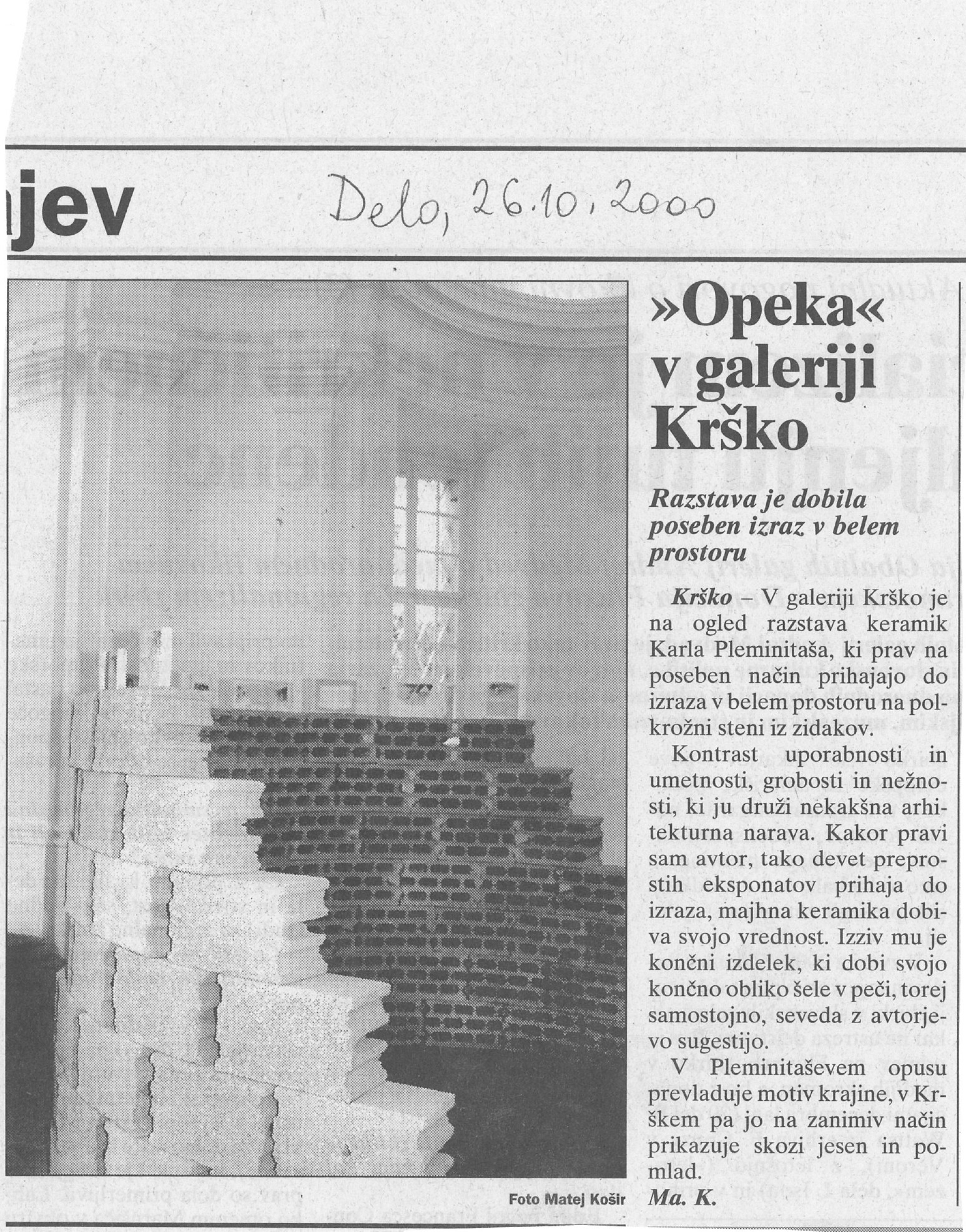 Karel Plemenitaš ǀ OPEKA