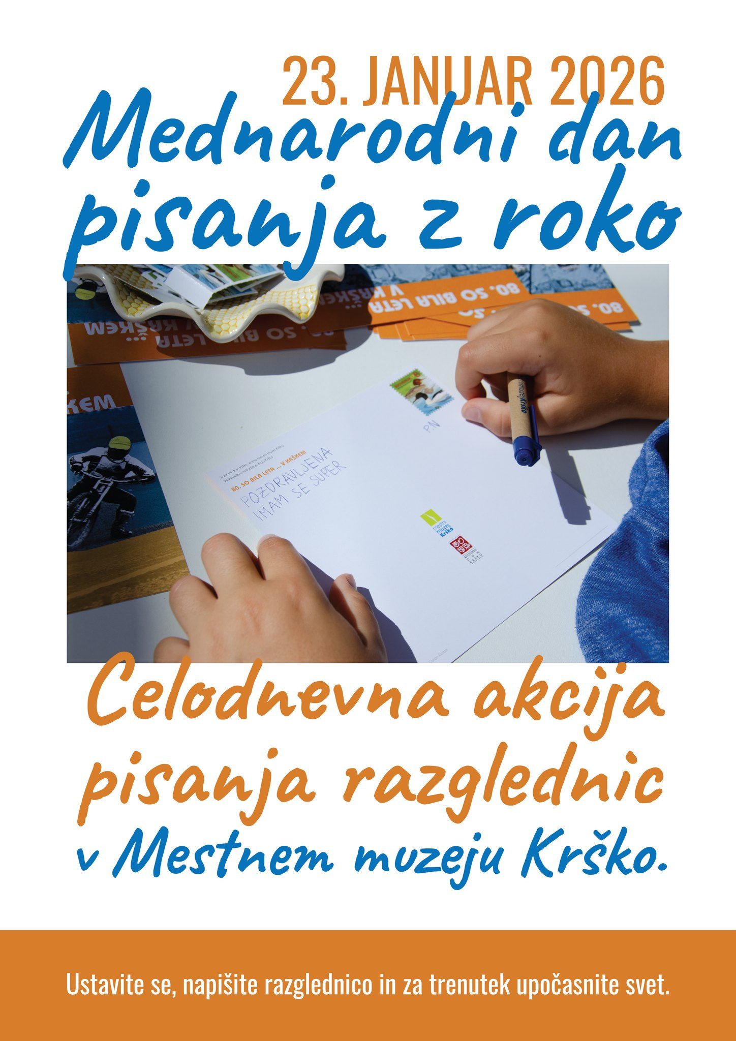 23. januar I Mednarodni dan pisanja z roko