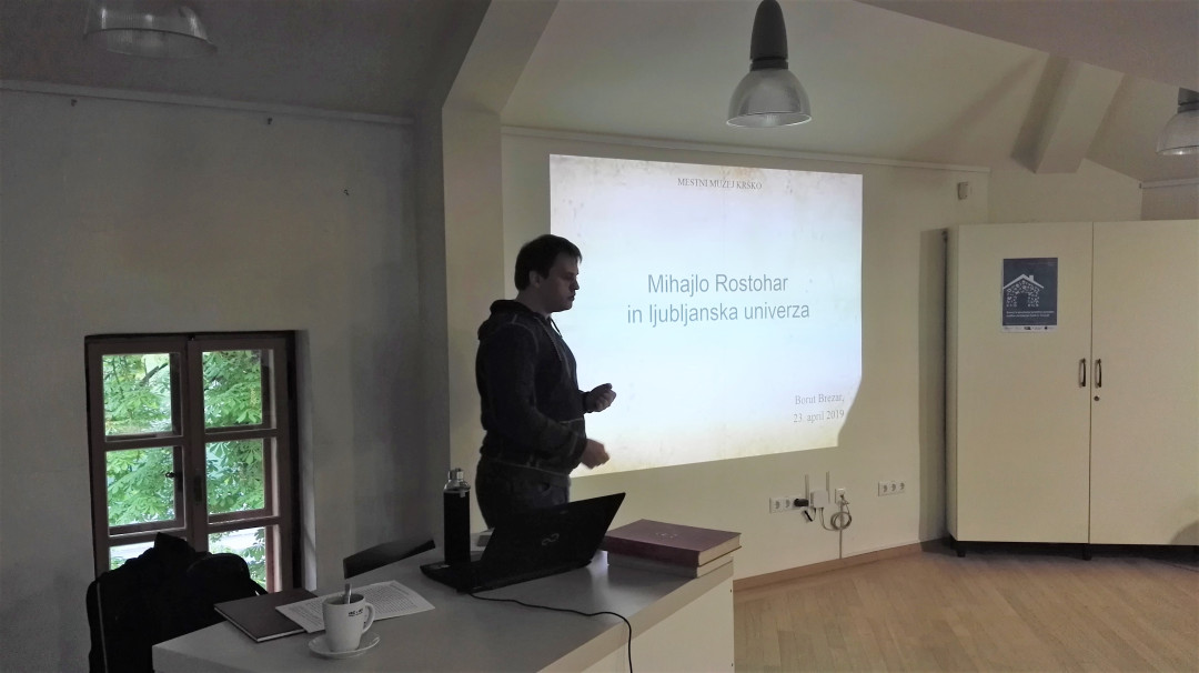 Borut Brezar I Mihajlo Rostohar in ljubljanska univerza, strokovno predavanje