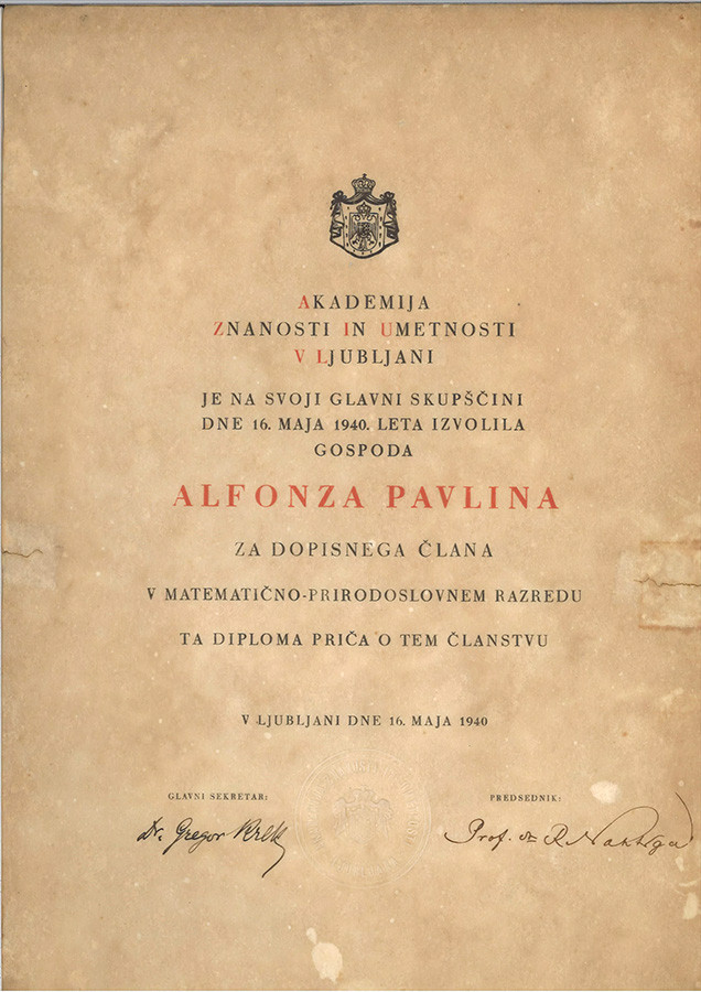 Botanik Alfonz Paulin  (1853–1942)